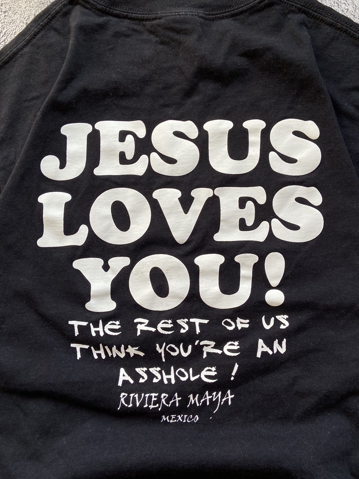 Designer × Japanese Brand Vintage Jesus Love You Faded Distressed Tee Size US M / EU 48-50 / 2 - 4 Thumbnail