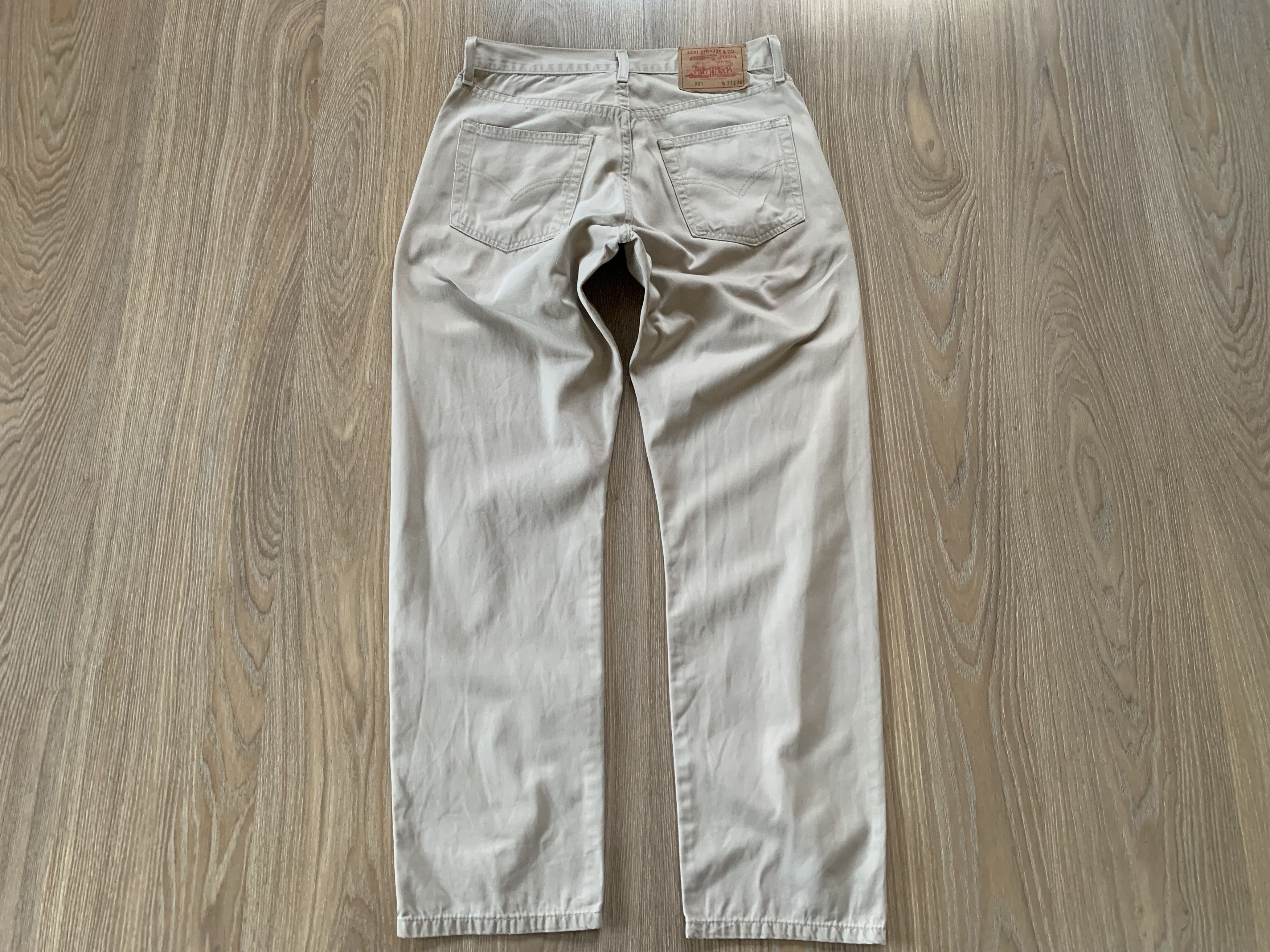 Levi's Levis 521 Vintage Beige Jeans Size US 31 - 3 Thumbnail