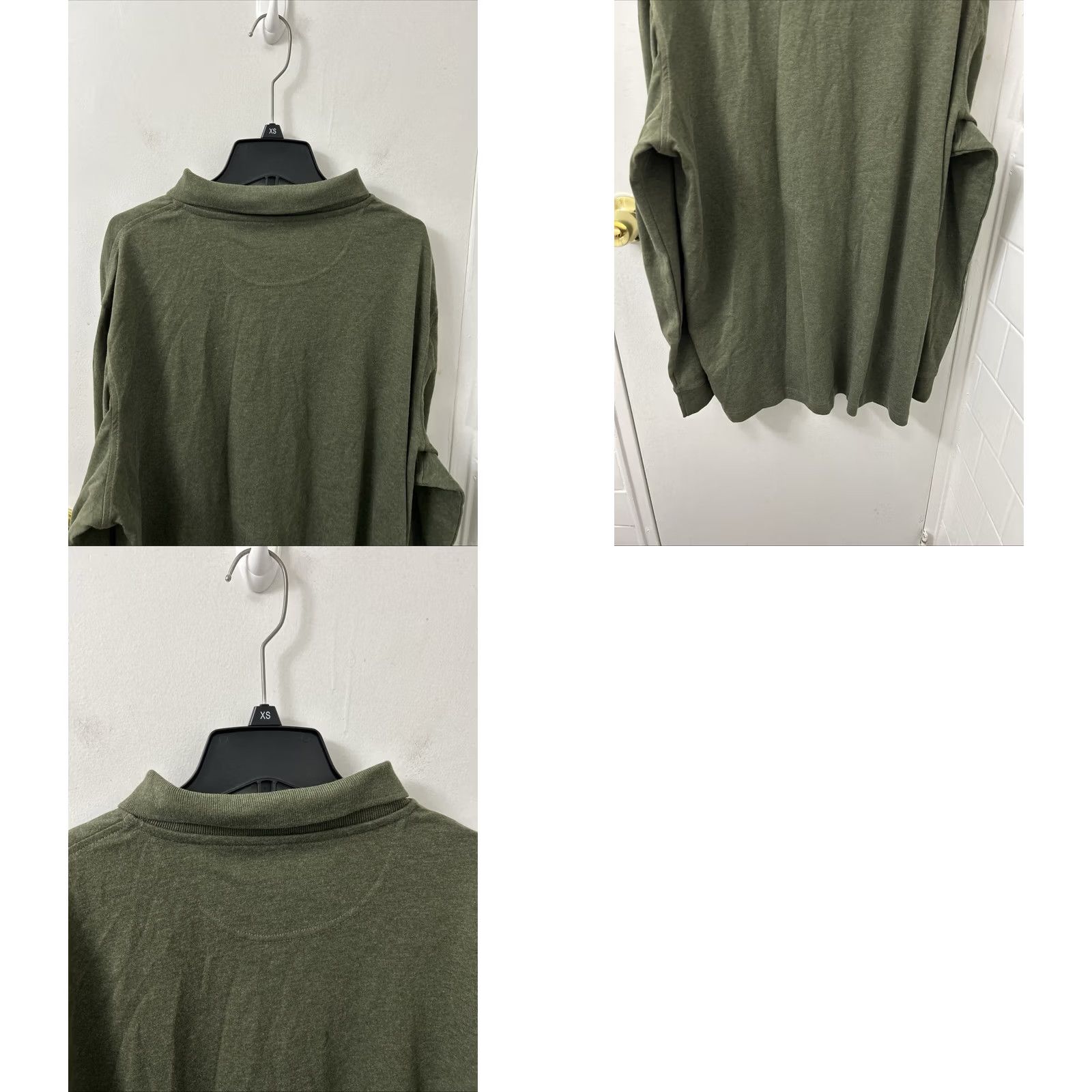 Croft & Barrow Croft & Barrow Polo Shirt Mens XL Dark Green Easy Care Long Sleeve NWT MSRP 34 Size US XL / EU 56 / 4 - 8 Thumbnail