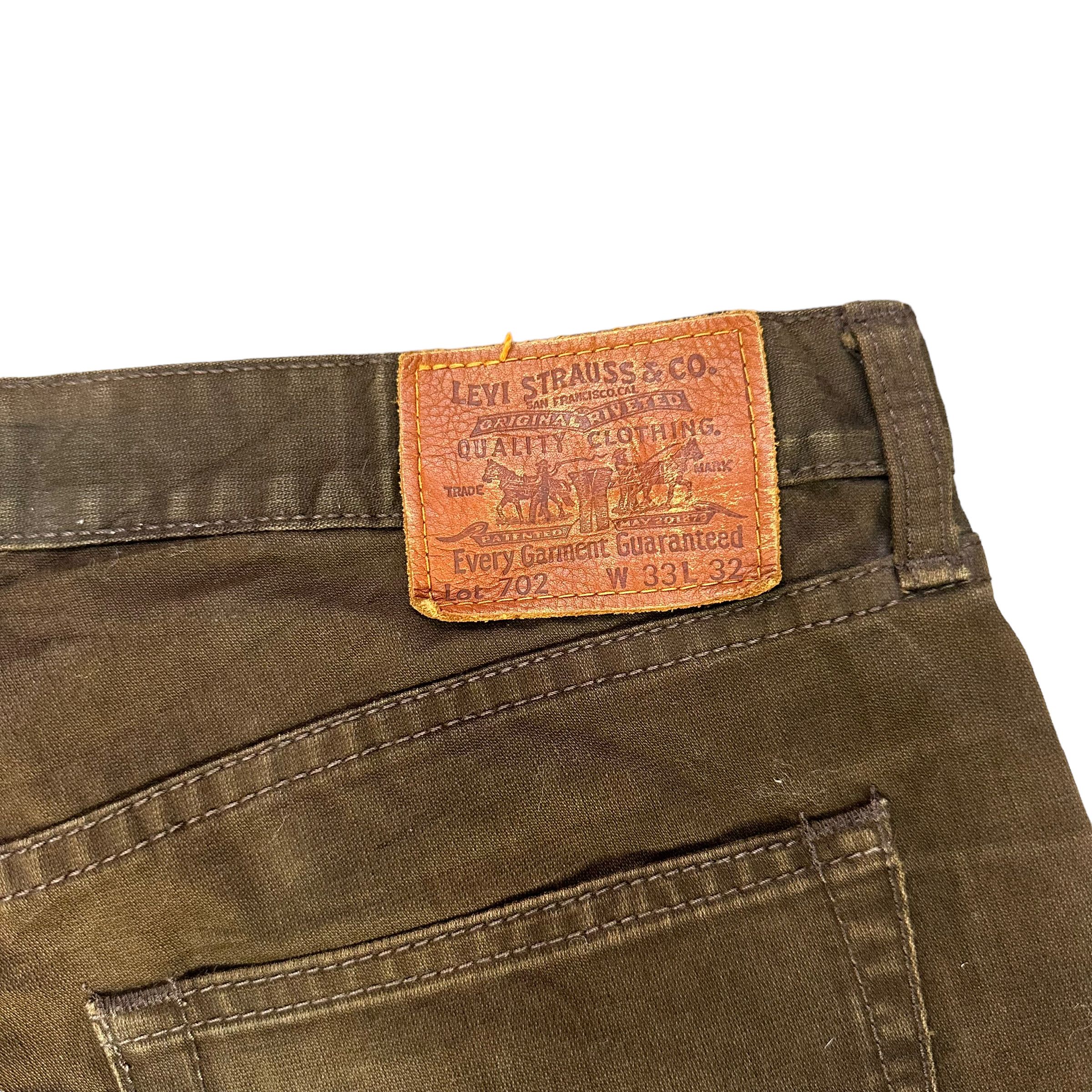 Levi's LEVIS LOT 702 BROWN DENIM PANT #8078-201 Size US 33 - 12 Thumbnail