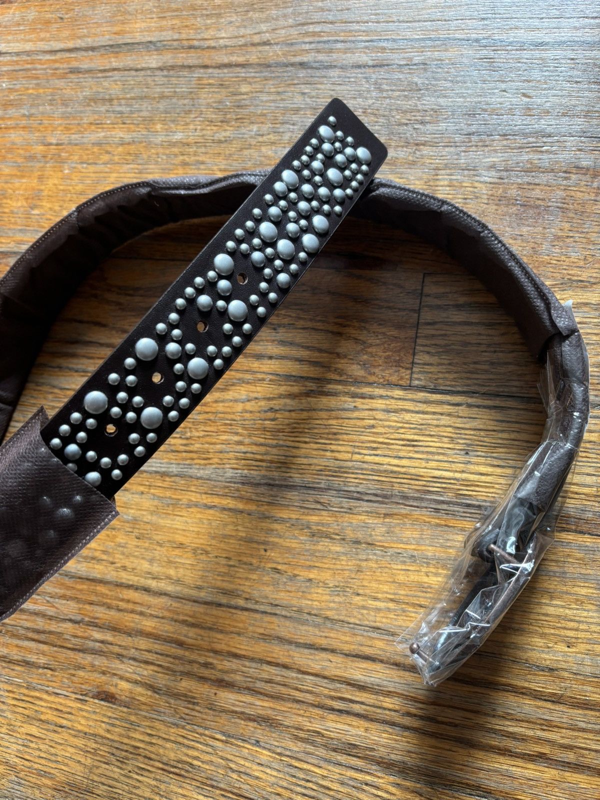 Travis Scott Travis Scott Cactus Jack Utopia Studded Belt Brown Size 28 - 2 Thumbnail
