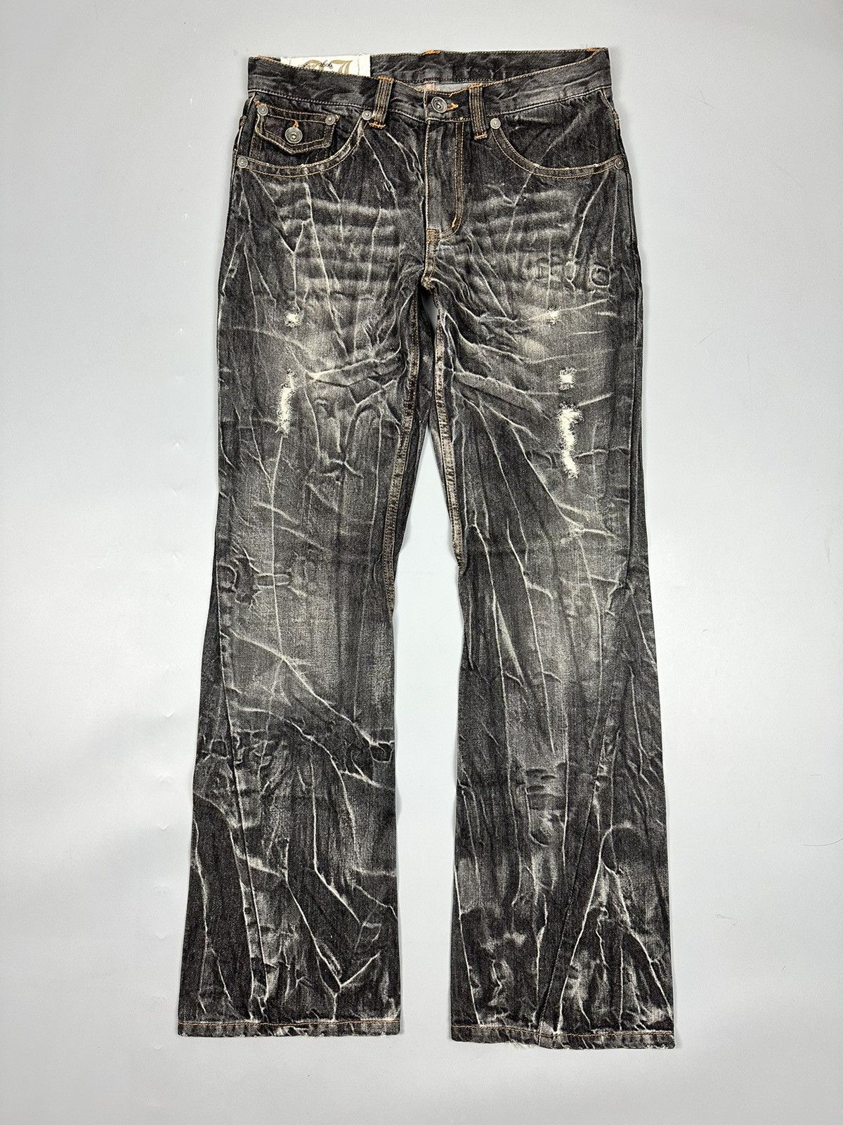Artful Dodger 🔥Rare🔥Vintage Antful Jeans Whiskered Flared Denim Size US 32 / EU 48 - 1 Thumbnail