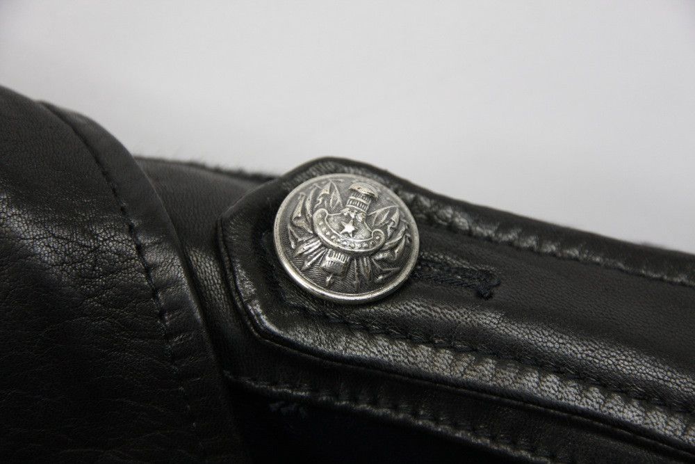 Balmain Balmain Paris Midnight Blue Black Calf Hair Leather Biker Size US M / EU 48-50 / 2 - 15 Thumbnail