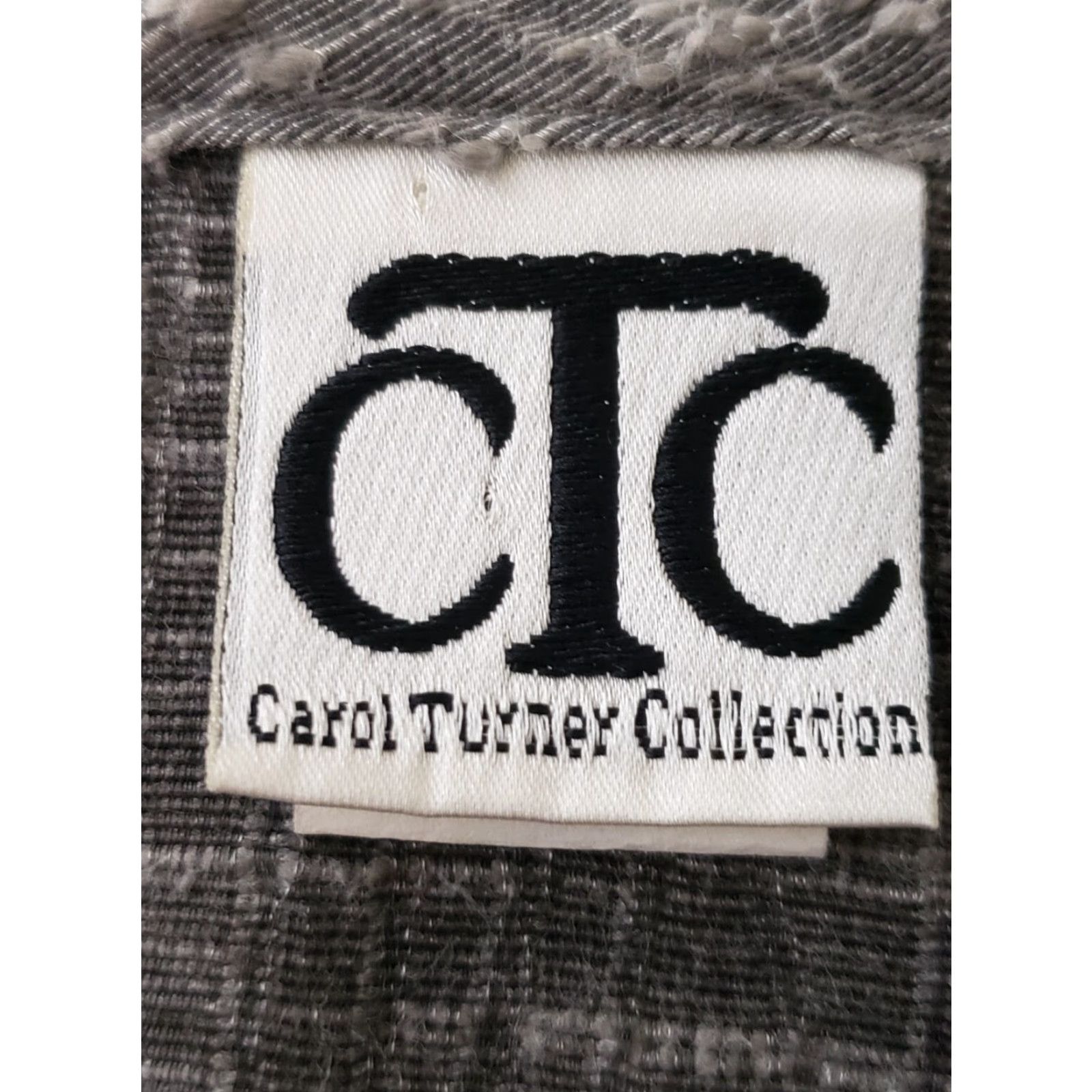 Vintage VINTAGE Carol Turner Collection Tunic Top Womens Size Medium 3/4 Sleeve Gray V-Neck Side Slit Blouse Size M / US 6-8 / IT 42-44 - 3 Thumbnail