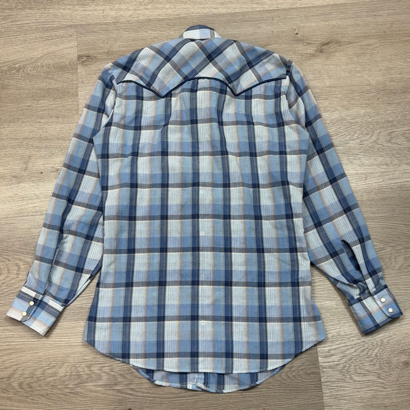 Levi's × Vintage VTG 70s Levi's Pearl Snap Plaid Button Up Shirt Small Size US S / EU 44-46 / 1 - 3 Thumbnail