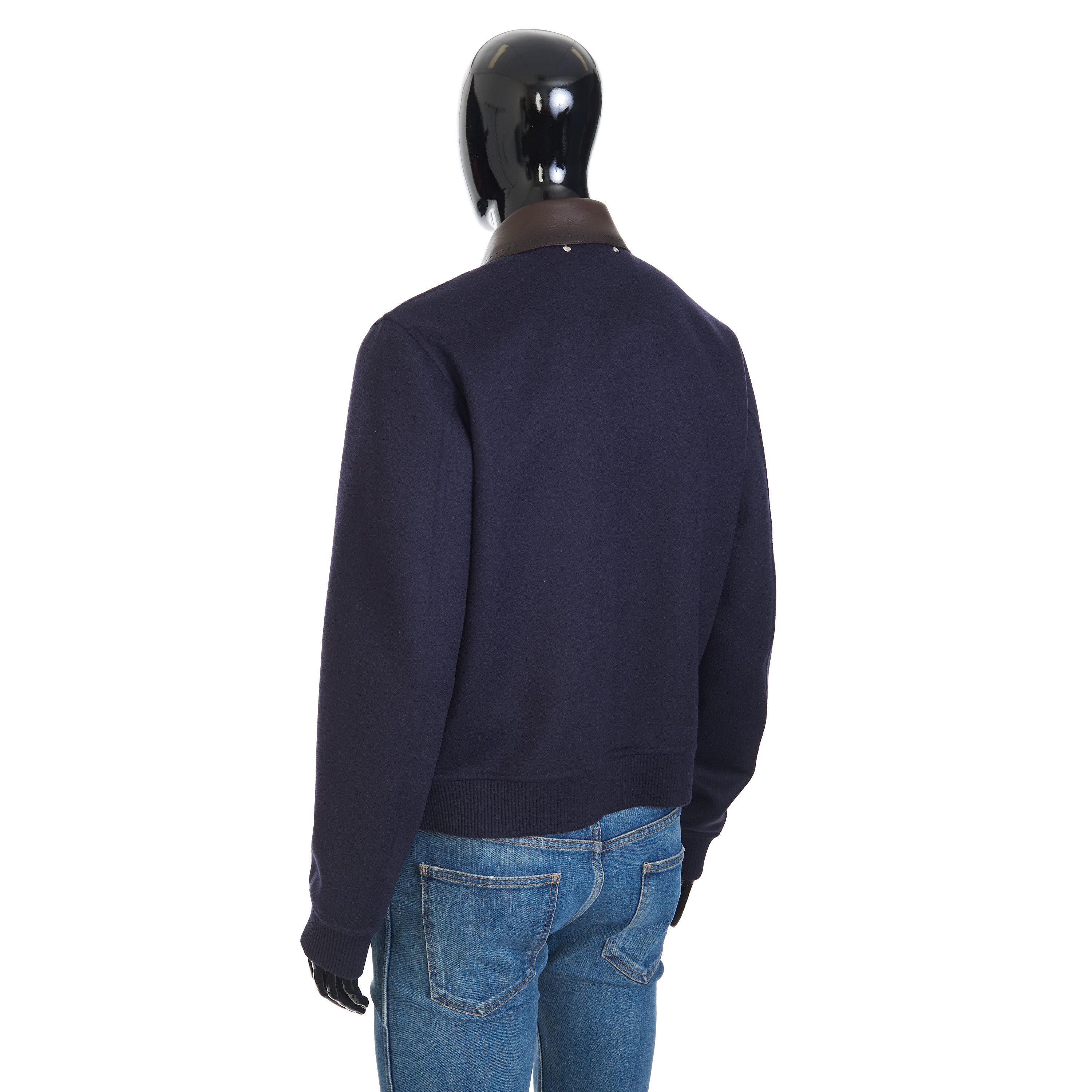 Berluti Double Face Blouson Jacket With Patinated Leather Collar Size US M / EU 48-50 / 2 - 4 Thumbnail