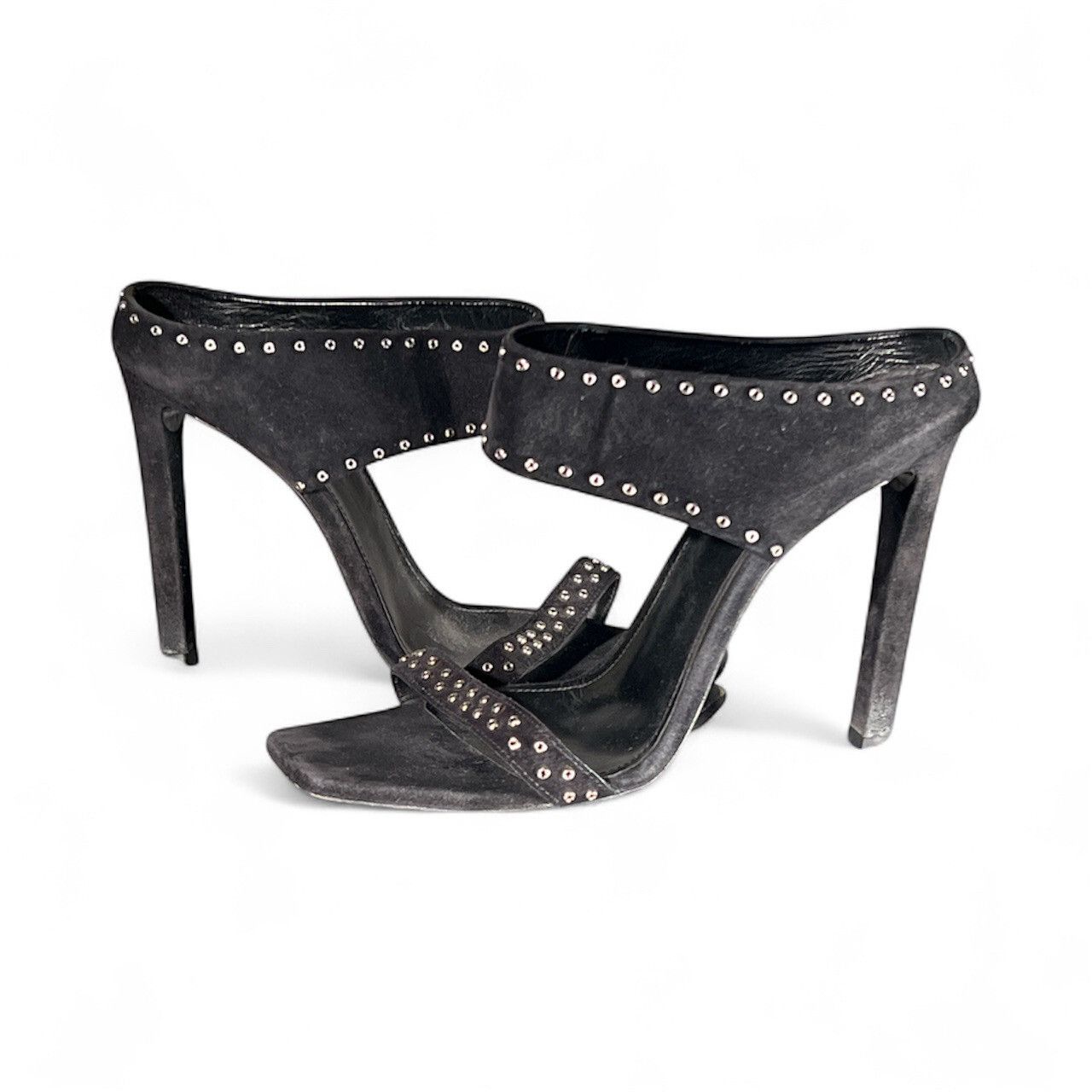 Saint Laurent Paris SAINT LAURENT MICA 105 SUEDE HEEL SANDAL Size US 7.5 / IT 37.5 - 2 Thumbnail