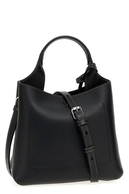 Tod's TOD'S T Timeless Mini Black Leather Top Handle Bag Auth Size ONE SIZE - 2 Thumbnail