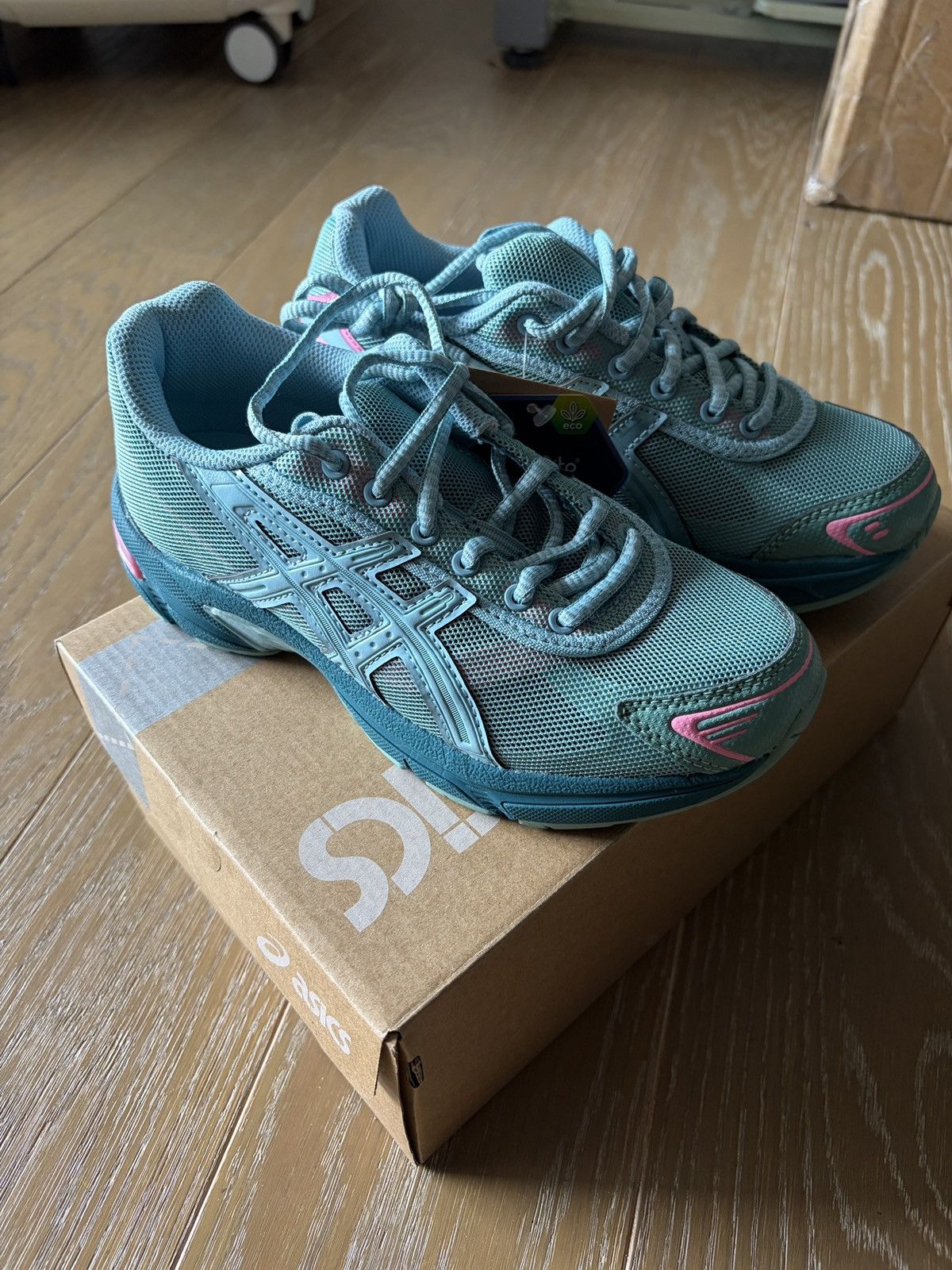 Asics × Kiko Kostadinov Kiko Kostadinov x ASICS UB2-S Gel 1130 'Wasabi Aquatic' Size US 5 / IT 35 - 3 Thumbnail