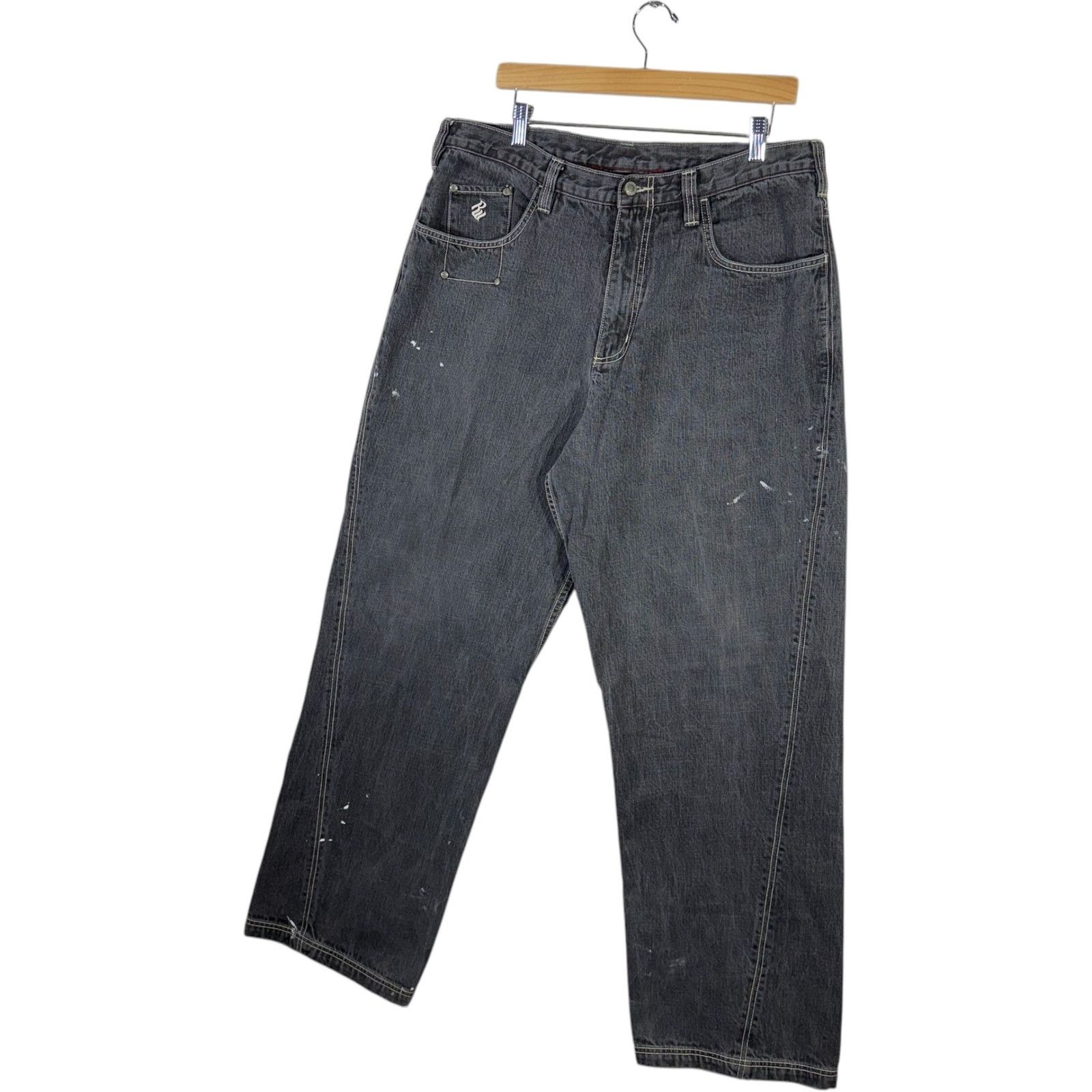 Vintage Vintage Rocawear Straight Leg Denim Jeans 38 x 34 Size US 38 / EU 54 - 3 Thumbnail