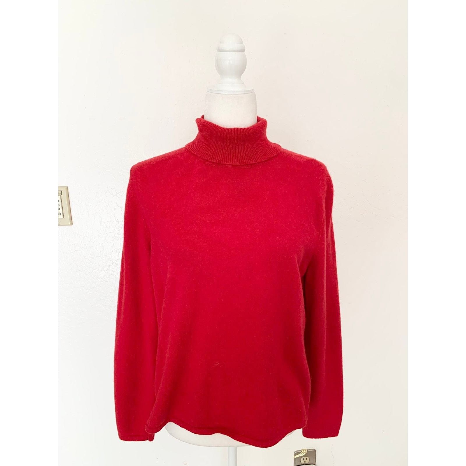 Other Amie Drew Red Turtleneck Sweater size L Cashmere and Wool Size L / US 10 / IT 46 - 8 Thumbnail