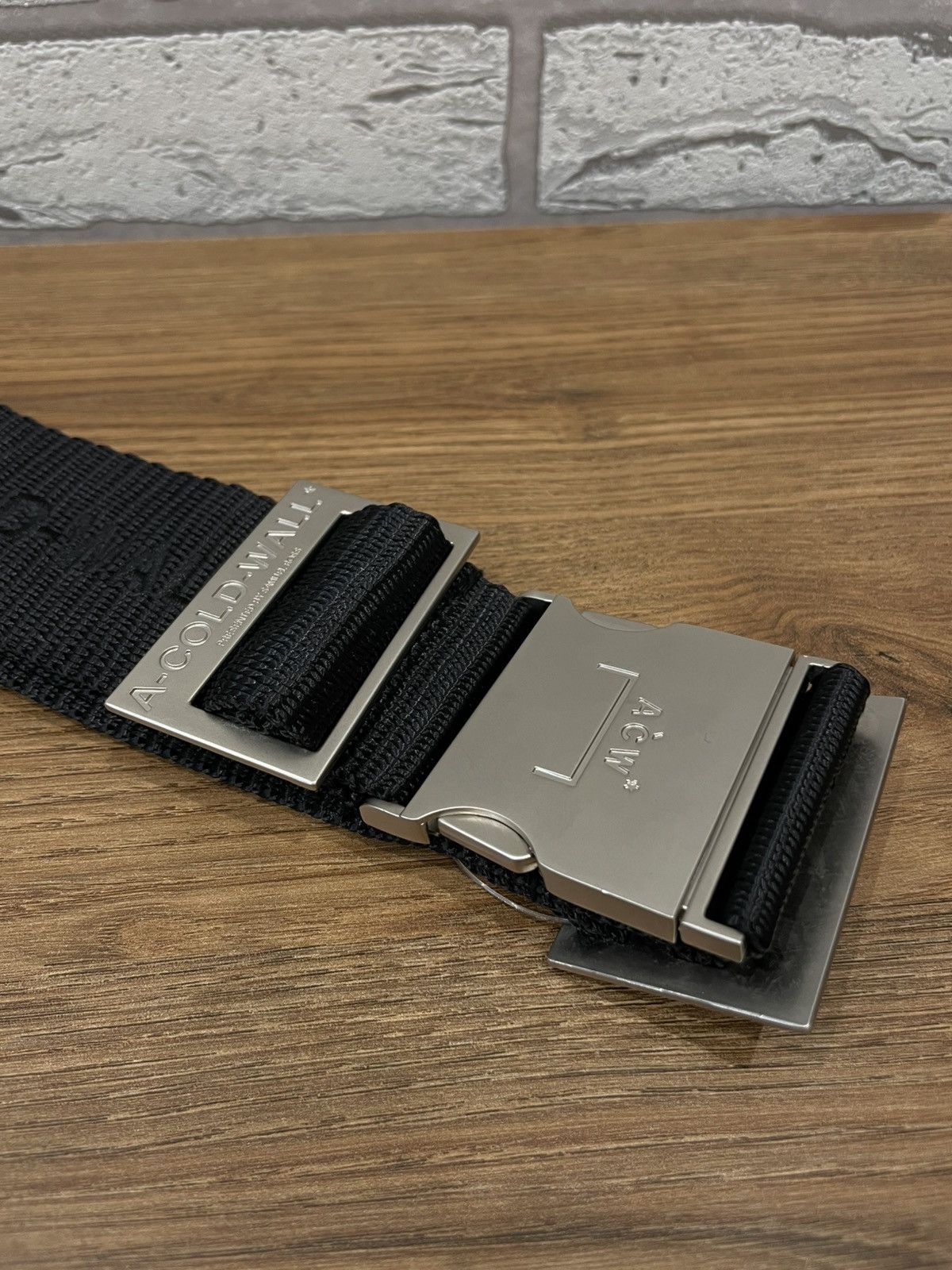 A-COLD-WALL* A-COLD-WALL Industrial Webbing Black Nylon Belt ACW Size ONE SIZE - 4 Thumbnail