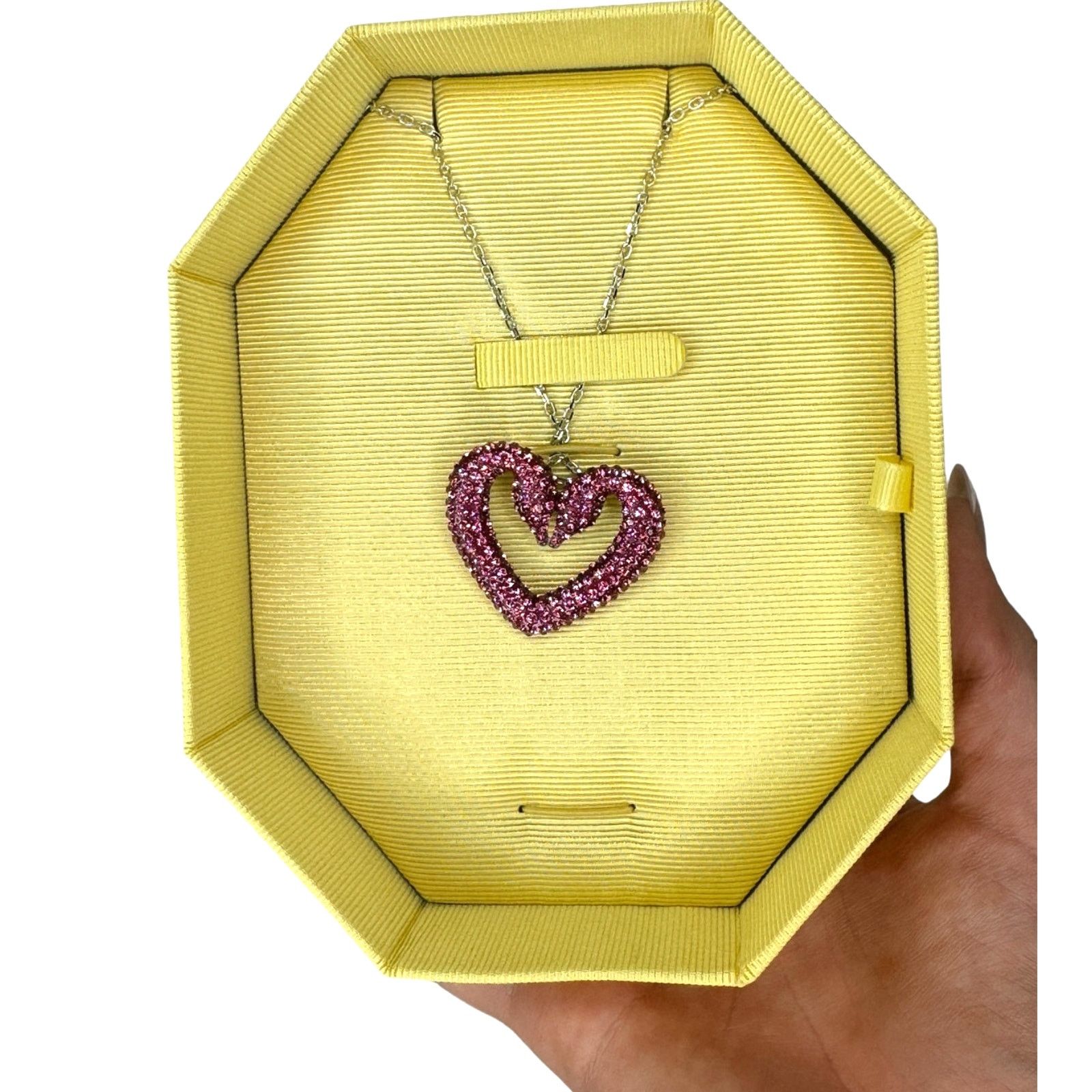 Swarovski Swarovski Sublima Pendant Purple Swan Heart, Large, Necklace Size ONE SIZE - 3 Thumbnail