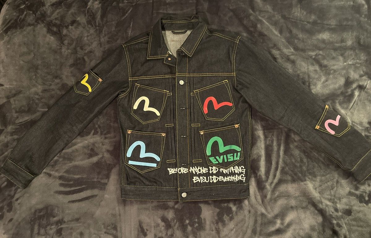 Evisu 30 Anniversary Capsule Collection Multi- pocket denim jacket Size US S / EU 44-46 / 1 - 1 Thumbnail