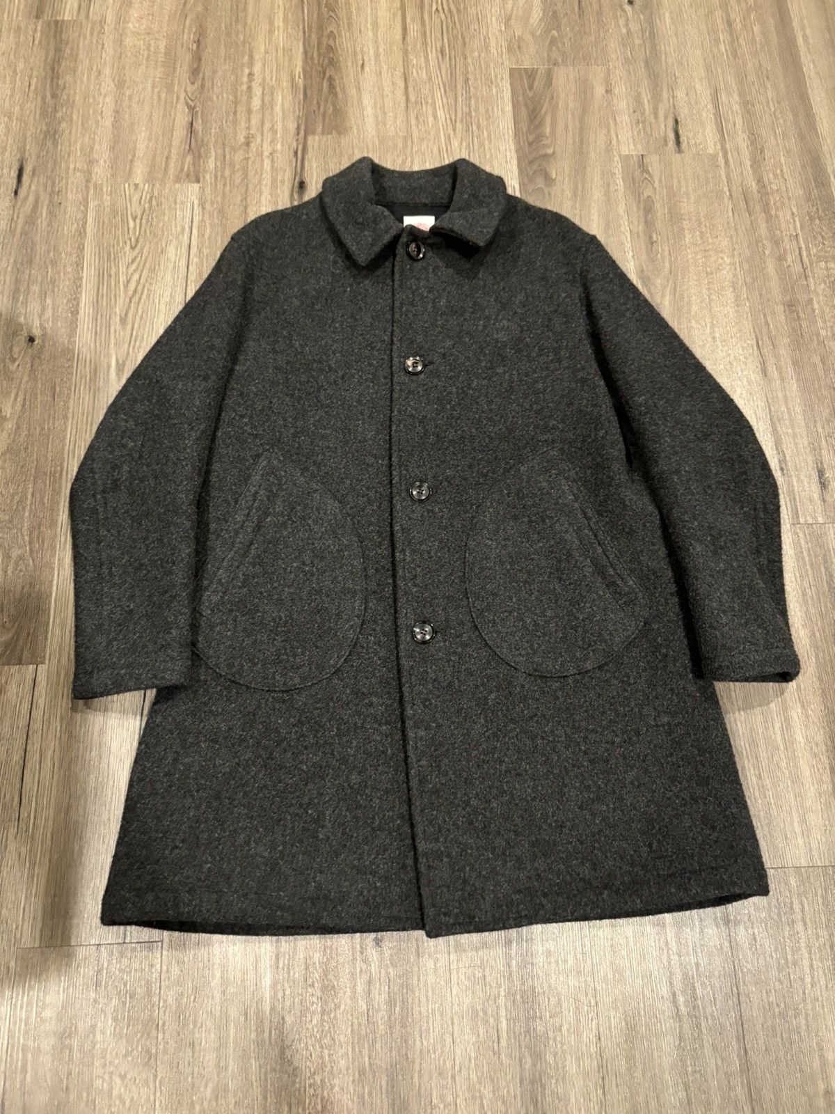 image of Danton Wool Coat!! in Grey, Men's (Size Small)