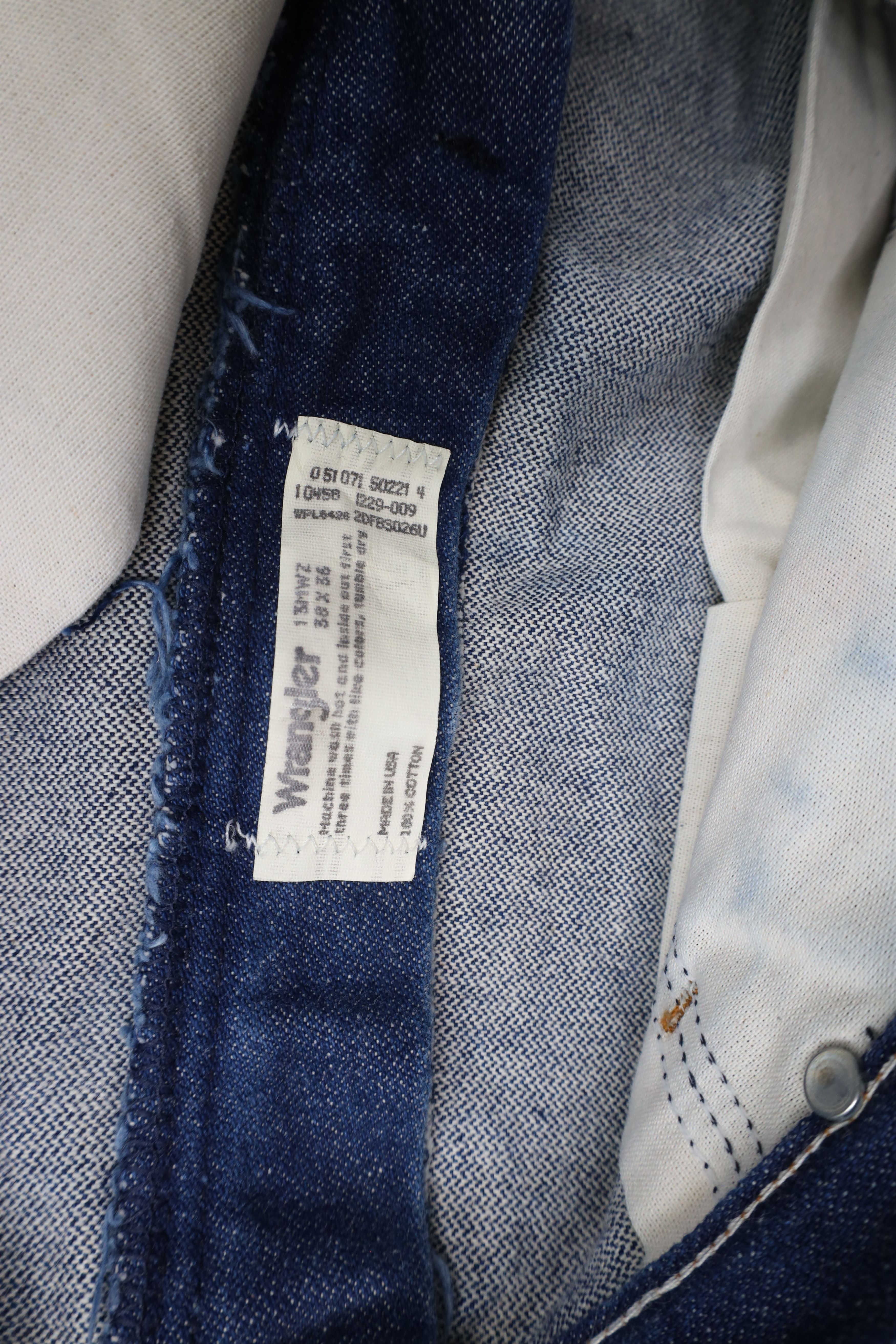 Vintage × Wrangler Vintage 90s Wrangler Bootcut Denim Jeans Blue Cotton USA Size US 38 / EU 54 - 6 Thumbnail