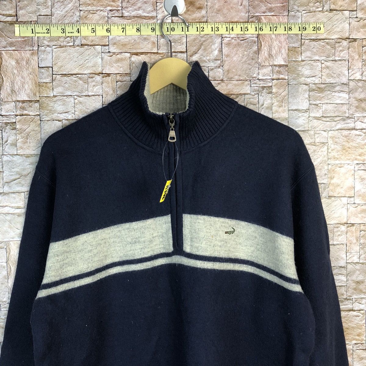 Japanese Brand Crocodille vintage Dark Blue Sweatshirt #A798 Size US L / EU 52-54 / 3 - 5 Thumbnail