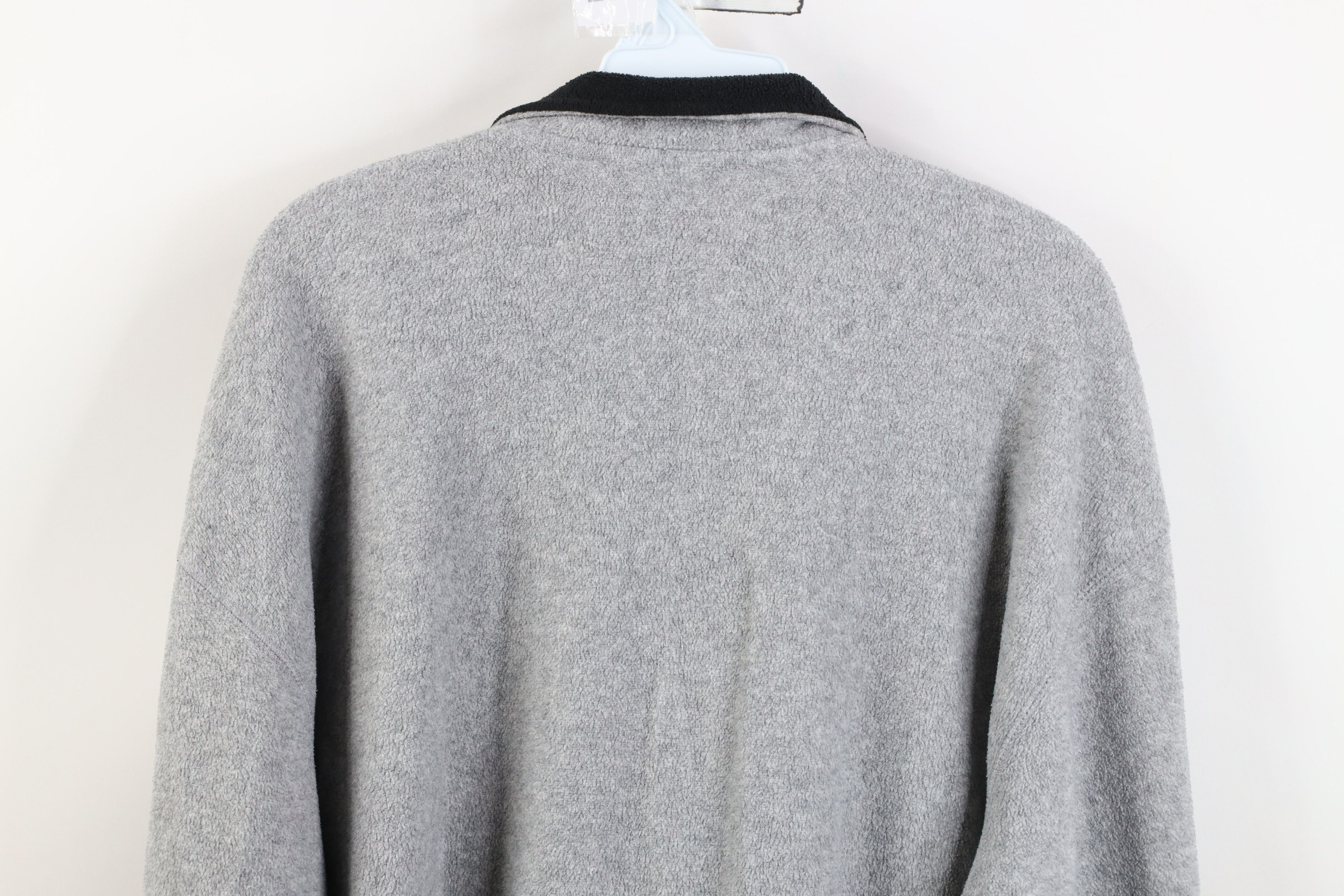 Adidas Vintage 90s Adidas Baggy 1/4 Half Zip Fleece Sweater Gray Size US L / EU 52-54 / 3 - 14 Thumbnail