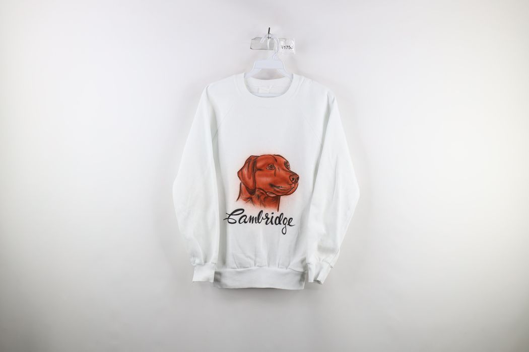 Vintage Vintage 90s Chocolate Labrador Dog Crewneck Sweatshirt