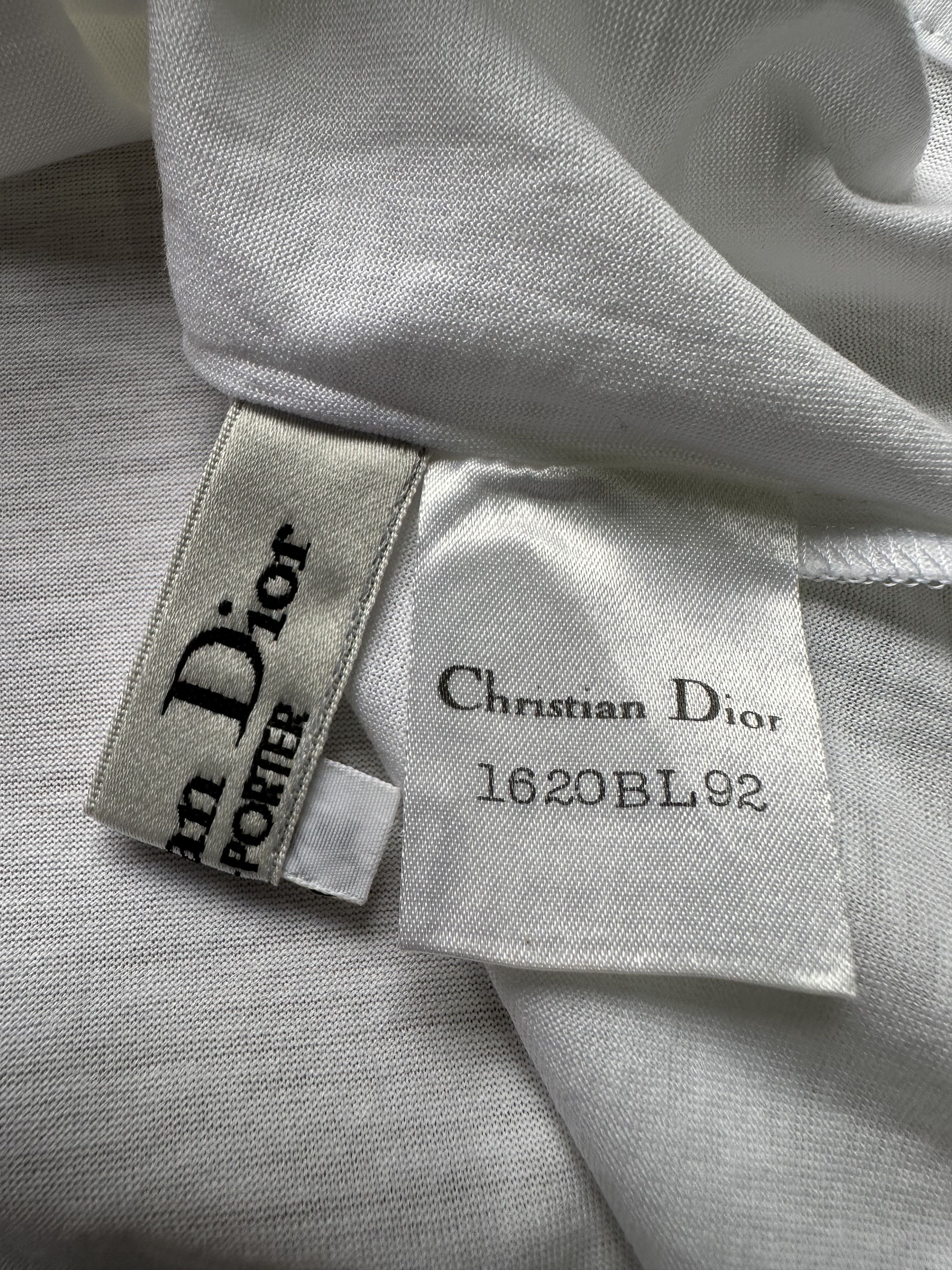 Christian Dior Monsieur Vintage Dior Embroidered Spellout Oversized Cropped Tee Size US S / EU 44-46 / 1 - 4 Thumbnail