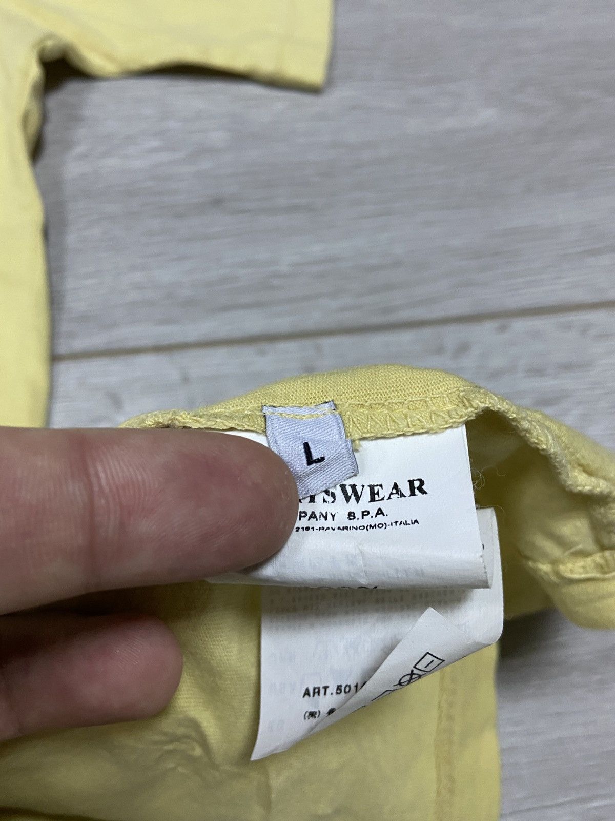 Vintage Stone Island denims vintage compass logo t-shirt Size US L / EU 52-54 / 3 - 8 Thumbnail