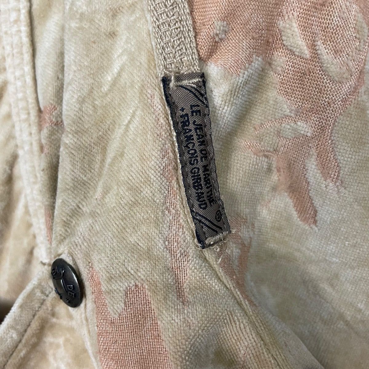 Marithe + Francois Girbaud Marithe Francoise Girbaud Flower Design Velour Jacket Size XS / US 0-2 / IT 36-38 - 23 Thumbnail