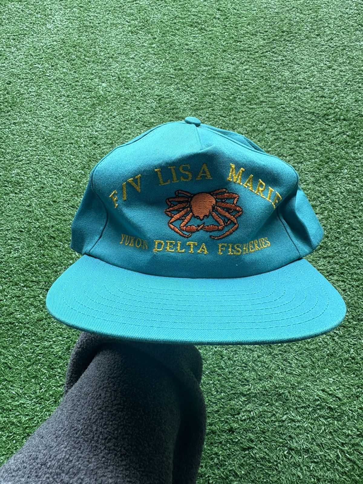 Vintage 1990’s Fisherman Crab Graphic Hat Size ONE SIZE - 1 Thumbnail
