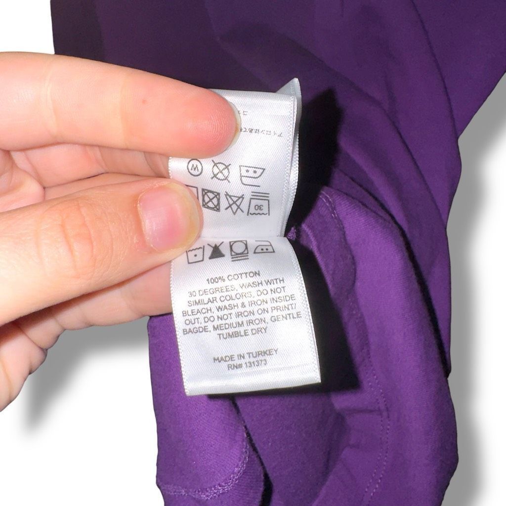 Saturdays NYC Saturdays New York Mockneck Long Sleeve T-Shirt Sz XL in Purple Size US XL / EU 56 / 4 - 7 Thumbnail