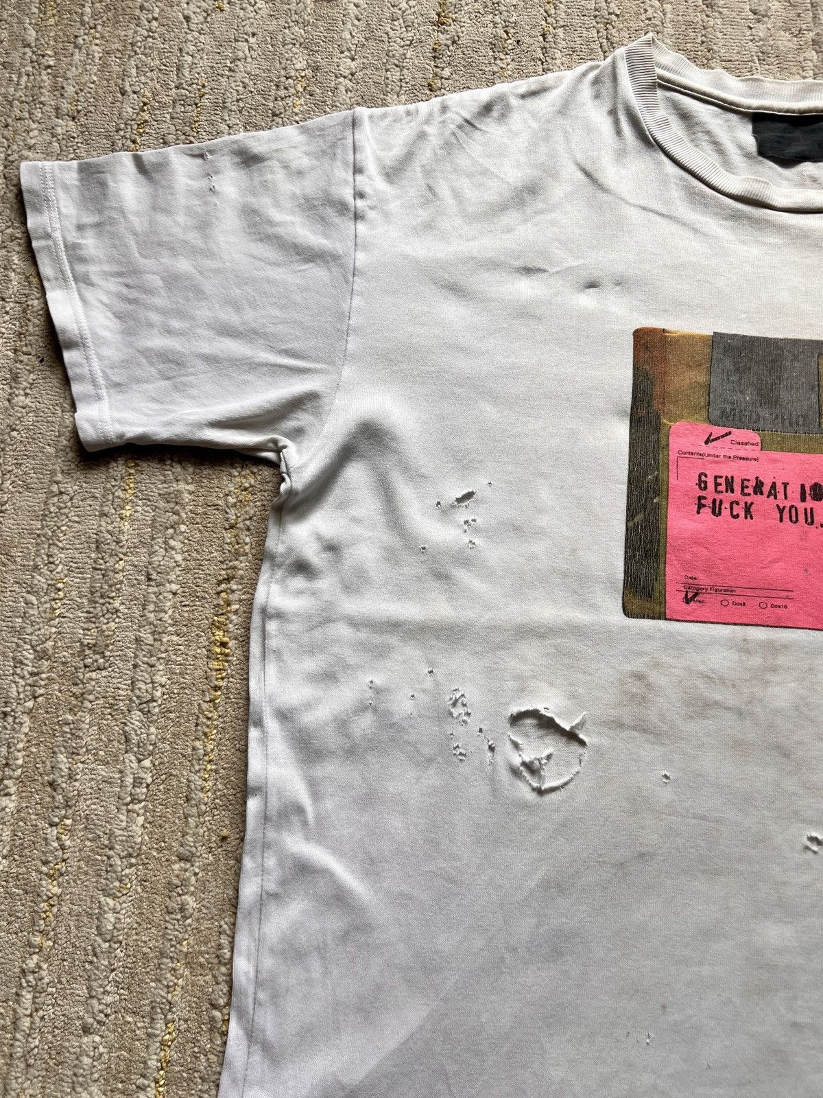 Jun Takahashi Trashed Vtg Undercover GFY x Wtaps “Overload Deadly” Tshirt Size US L / EU 52-54 / 3 - 7 Thumbnail