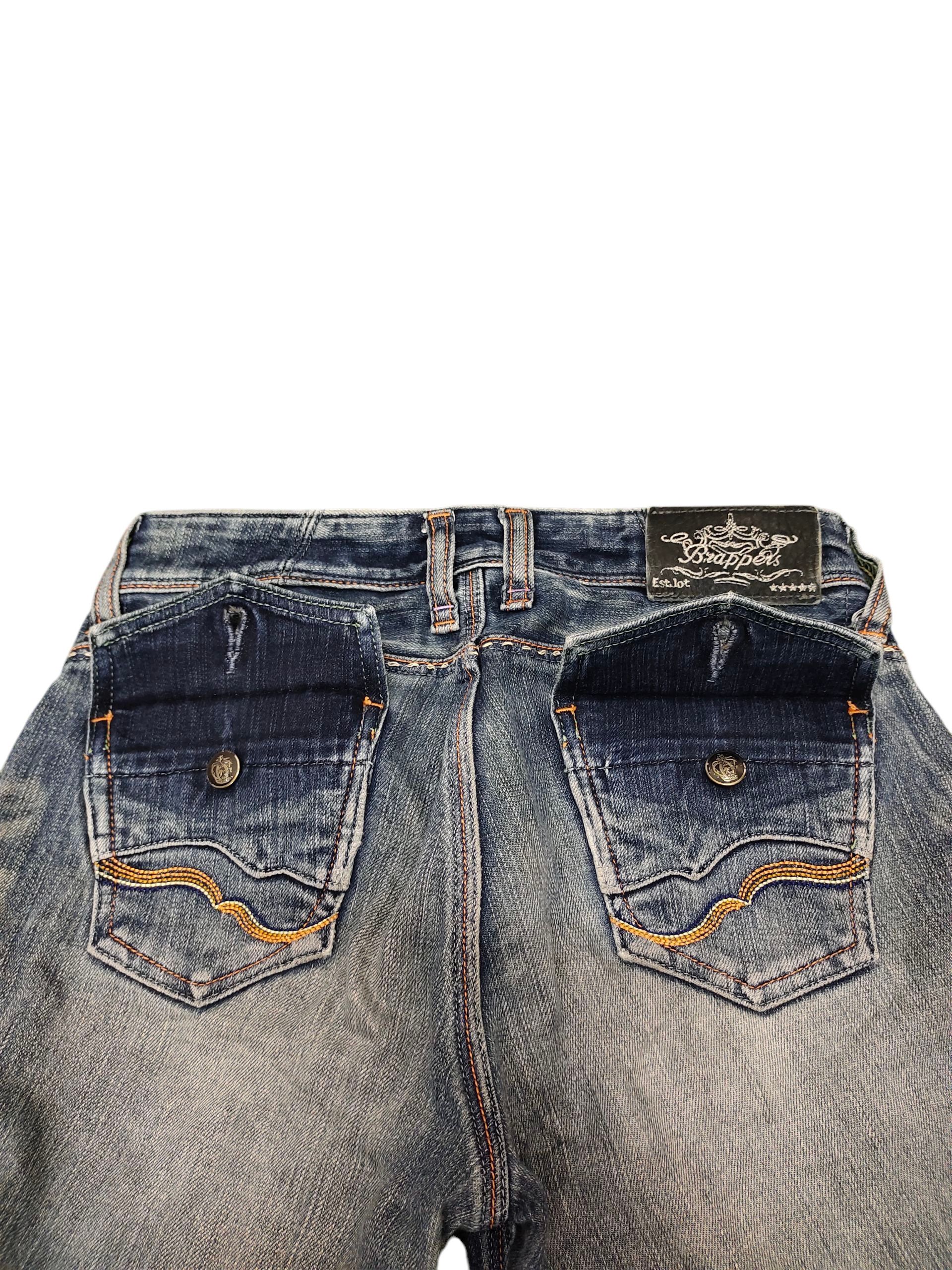 Le Grande Bleu (L.G.B.) Flare Jeans brappers Clawmark Faded Bootcut Low Rise Size US 29 - 12 Thumbnail