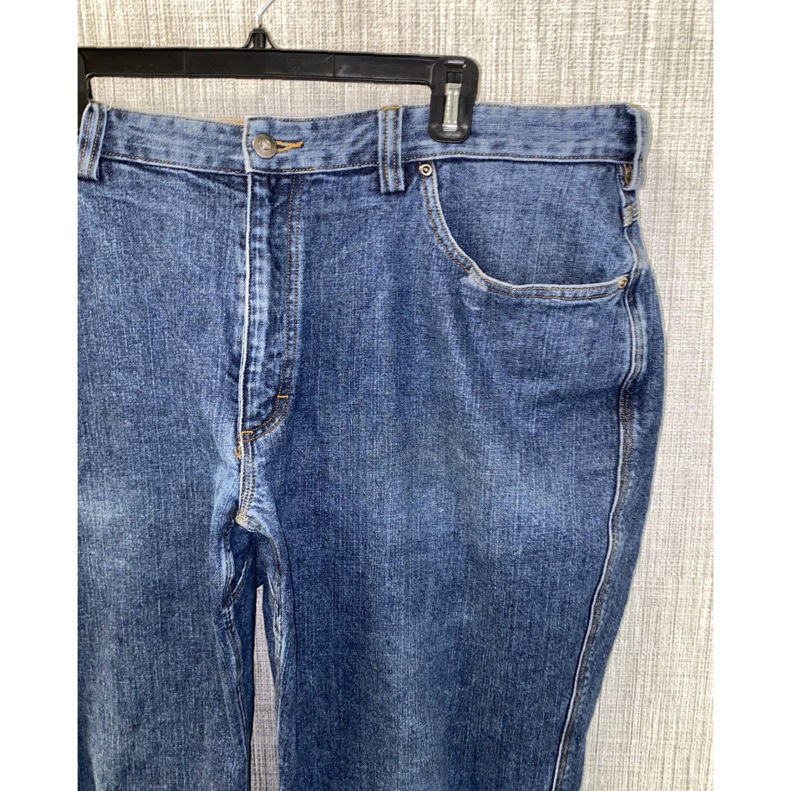 CO DULUTH TRADING CO Mens Denim Jeans Zip Fly 42x28.5 Regular Blue Cotton Denim 1990s? No, vintage no 42 Mens Size US 42 / EU 58 - 2 Thumbnail