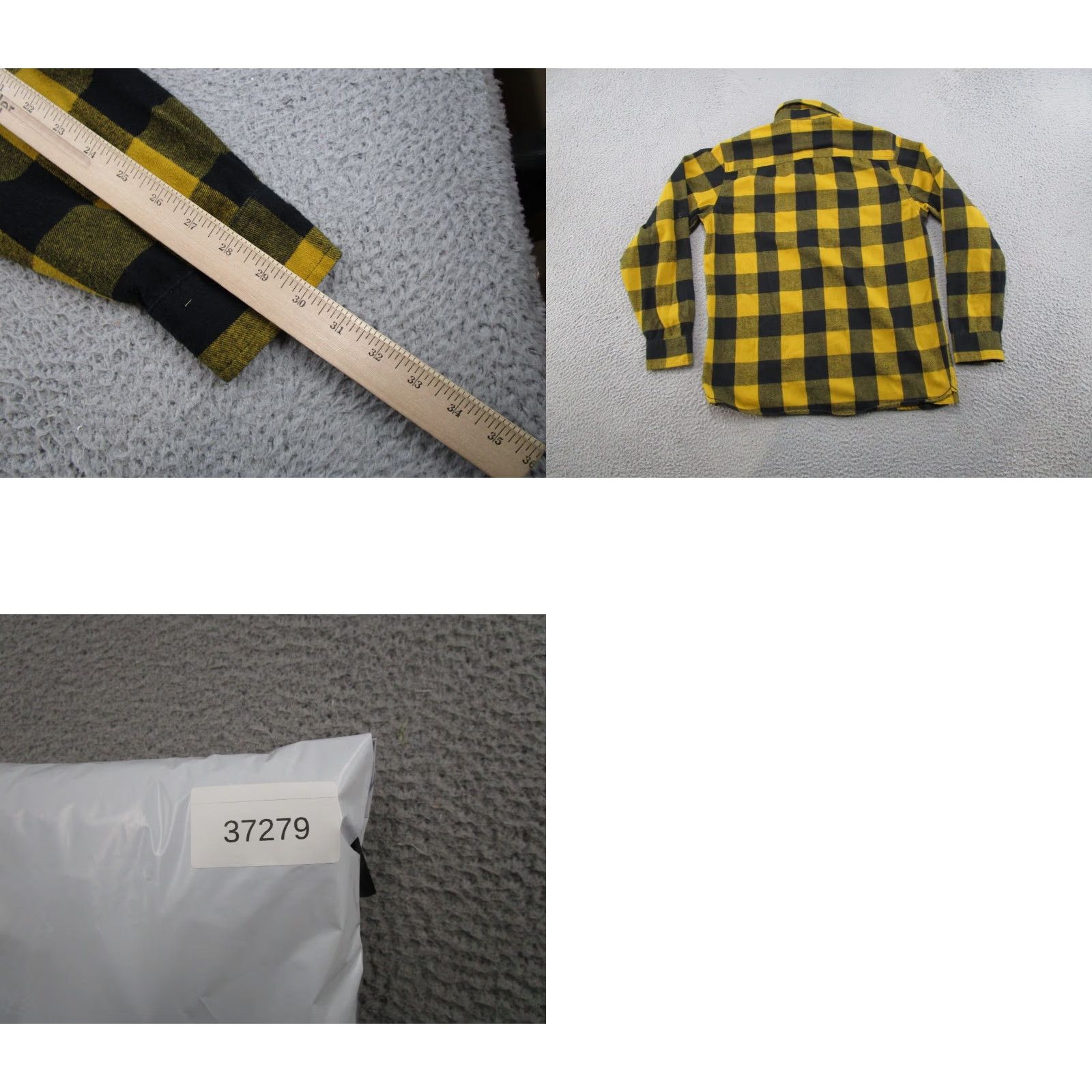 CO Torque Motorcycle Co Button-Up Shirt Mens M Flannel Yellow Black Plaid Pocketed Casual Workwear Military-Style 90s Motorcycle Theme Boys Mens? Size US M / EU 48-50 / 2 - 8 Thumbnail