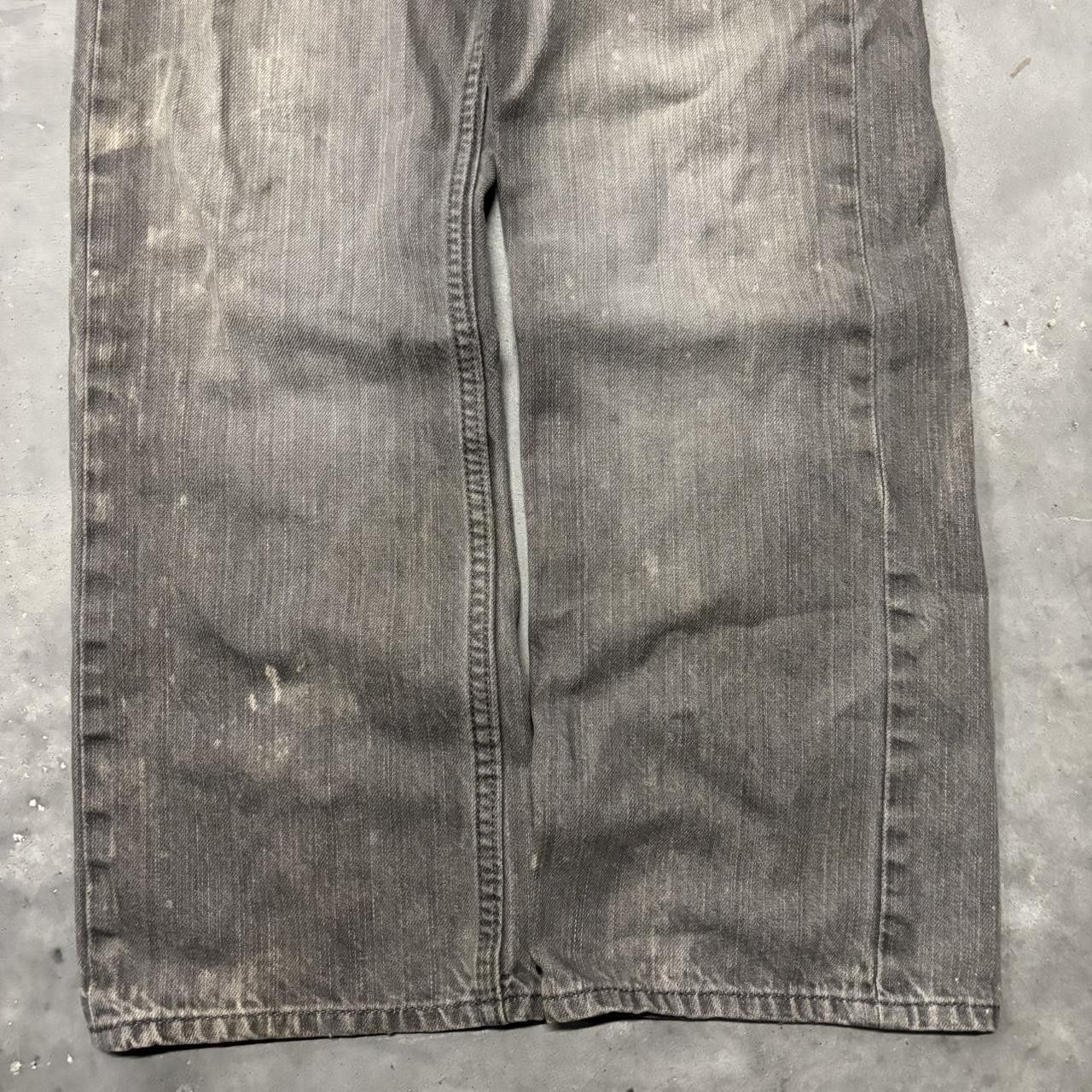 Japanese Brand × Vintage Crazy Vintage Y2K/2000s Grunge Faded Grey Streetwear Denim Jeans! Size US 31 - 6 Thumbnail