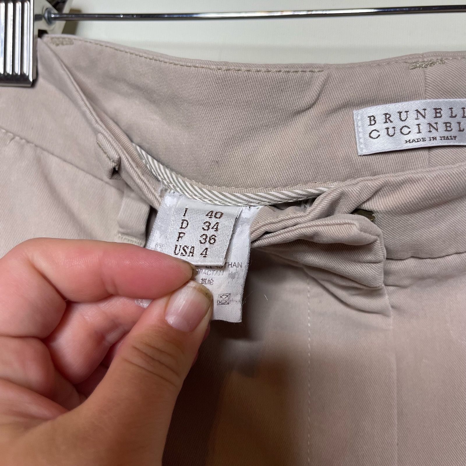 Brunello Cucinelli Brunello Cucinelli Pixie Straight Ankle Pants Gray 4 Size 27" / US 4 / IT 40 - 4 Thumbnail