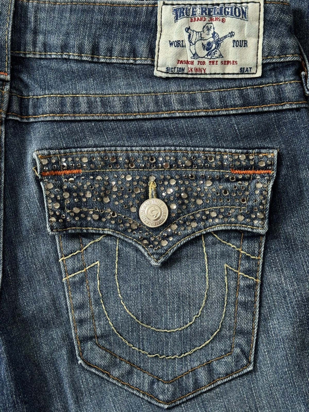 True Religion Sexy Washed Low Waist True Religion Jeans Size 29 Japanesse Size 29" - 5 Thumbnail