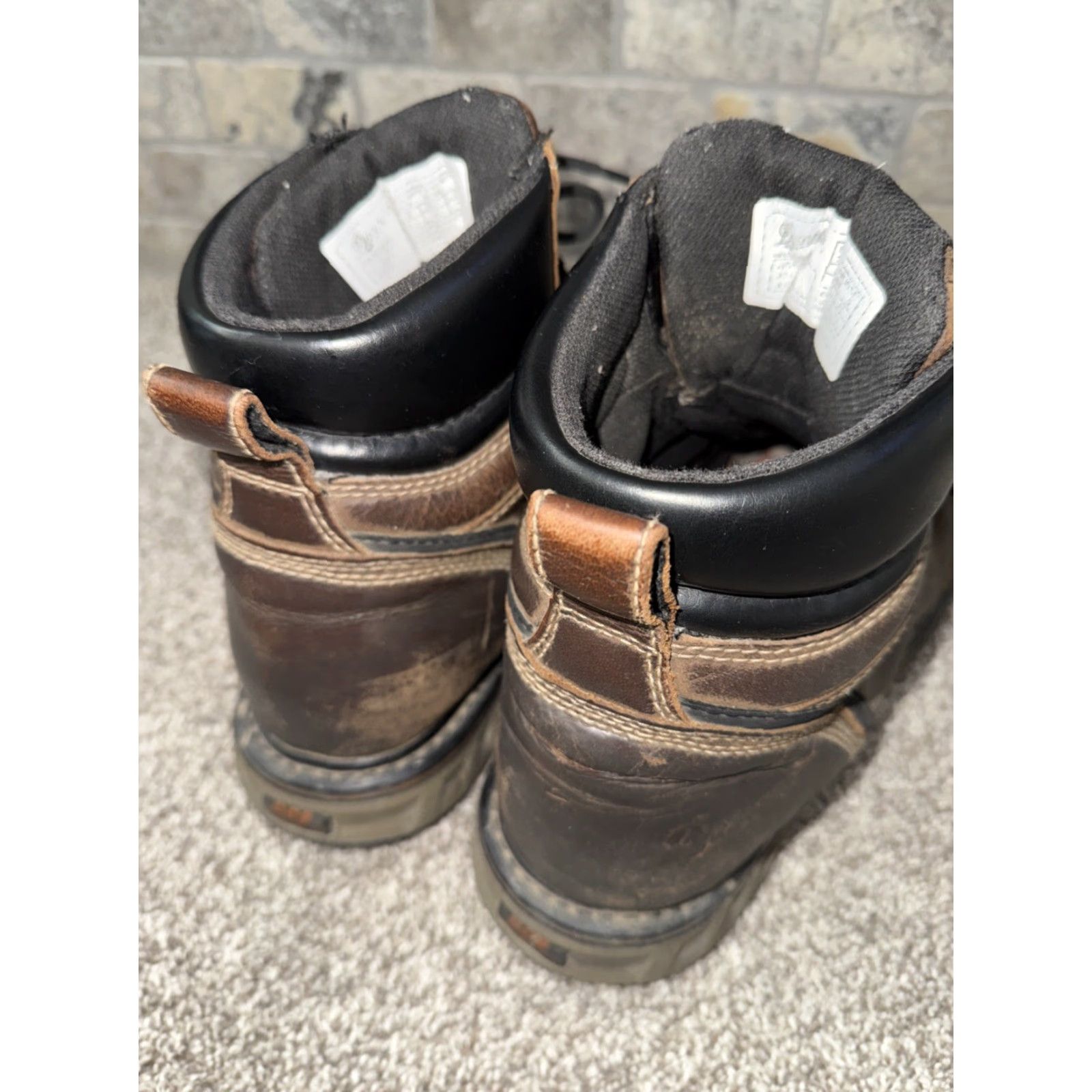Danner DANNER Steel Yard Safety Boots Mens 11.5 Brown Leather Work Boot Mens 11.5 Brown Danner Steel Yard Safety Boot Size US 12 / EU 45 - 5 Thumbnail