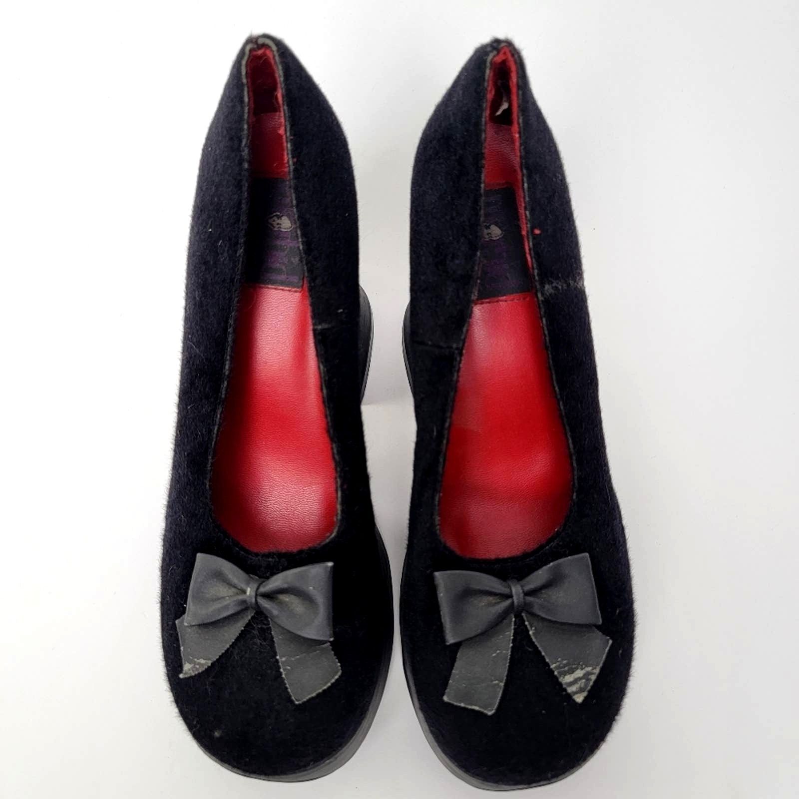 Vintage Vintage 90s Morbid Threads Goth High Heel Platform Shoes Size US 8 / IT 38 - 3 Thumbnail
