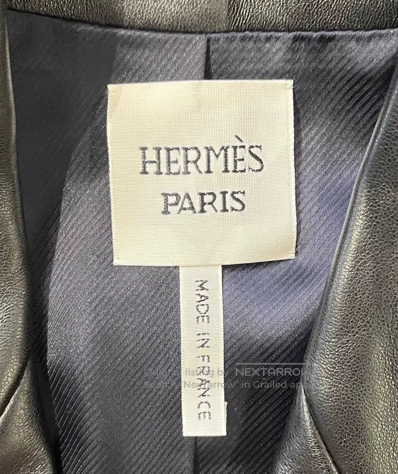 Hermes Hermes Solid color leather jacket suit Size XS / US 0-2 / IT 36-38 - 5 Thumbnail