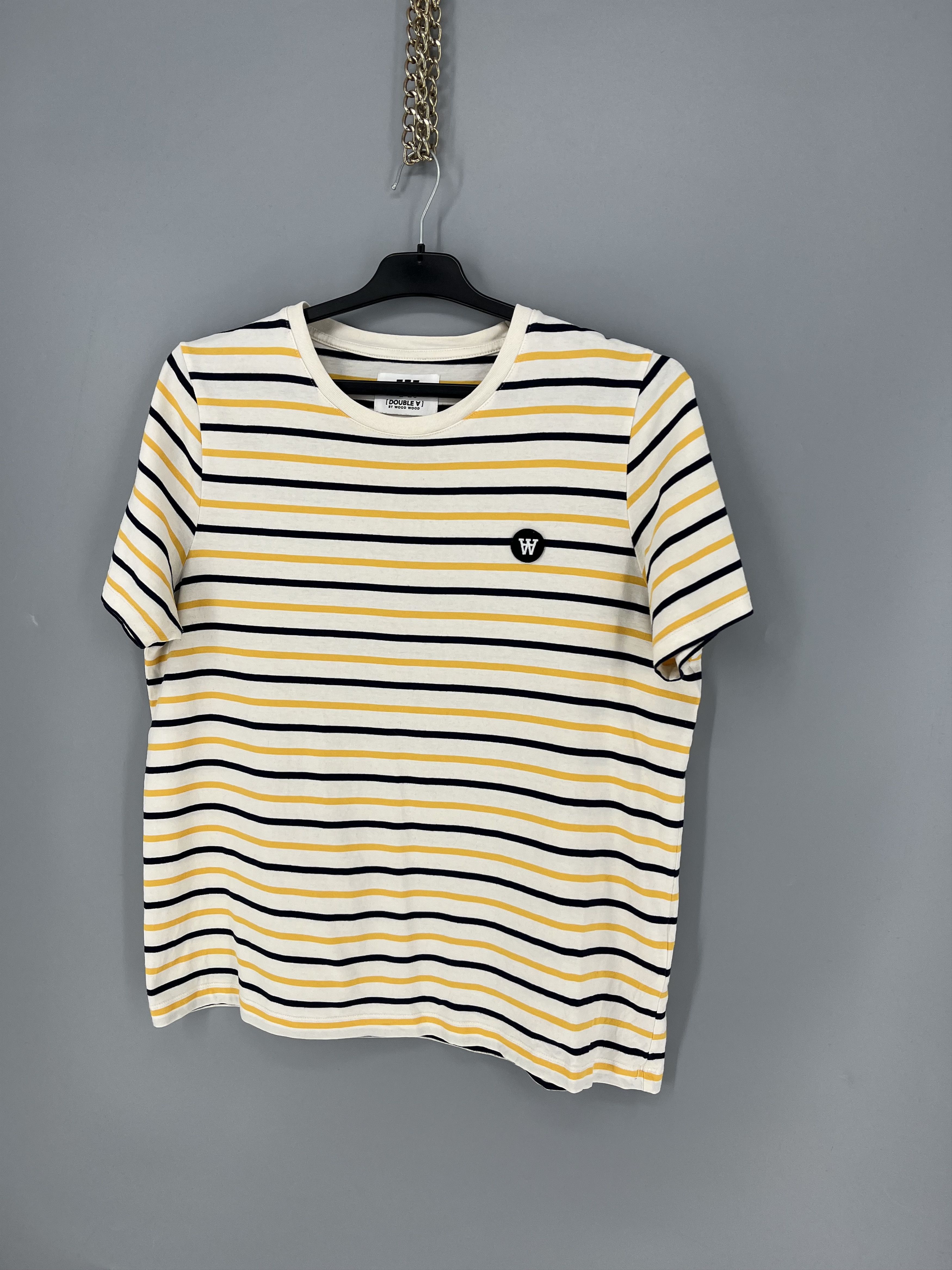 Wood Wood Wood Wood Mia Stripe T-shirt off-white/yellow stripes Size L / US 10 / IT 46 - 3 Thumbnail