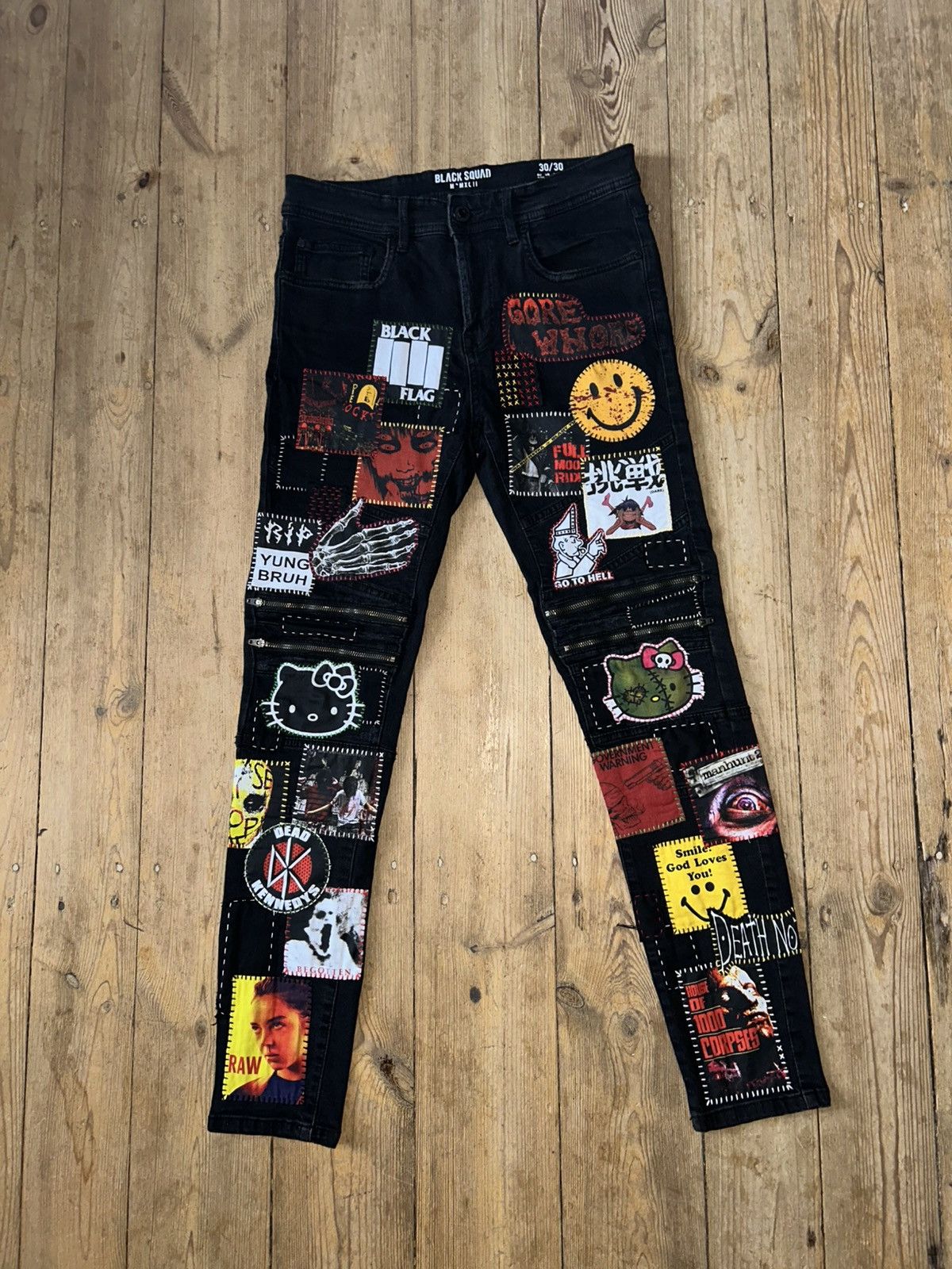 Biker Jeans × Custom × Missing Since Thursday Custom Biker Jeans × Custom × Missing Since Thursday Custom