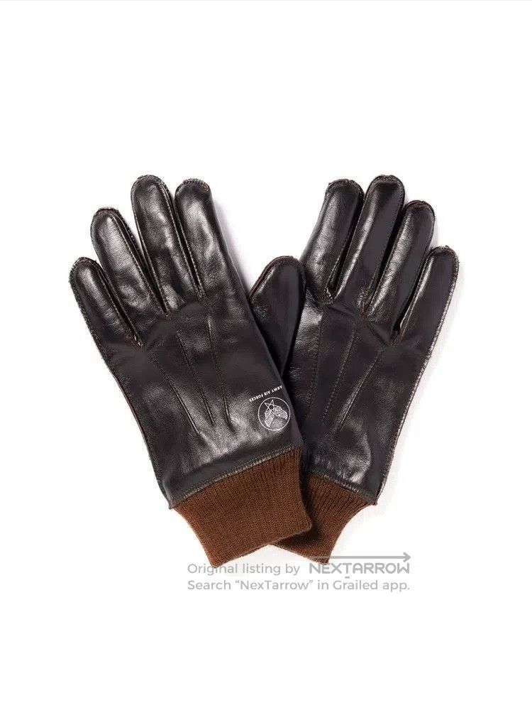 The Real McCoy's The Real McCoys Horse Leather Flight Gloves Size ONE SIZE - 3 Thumbnail