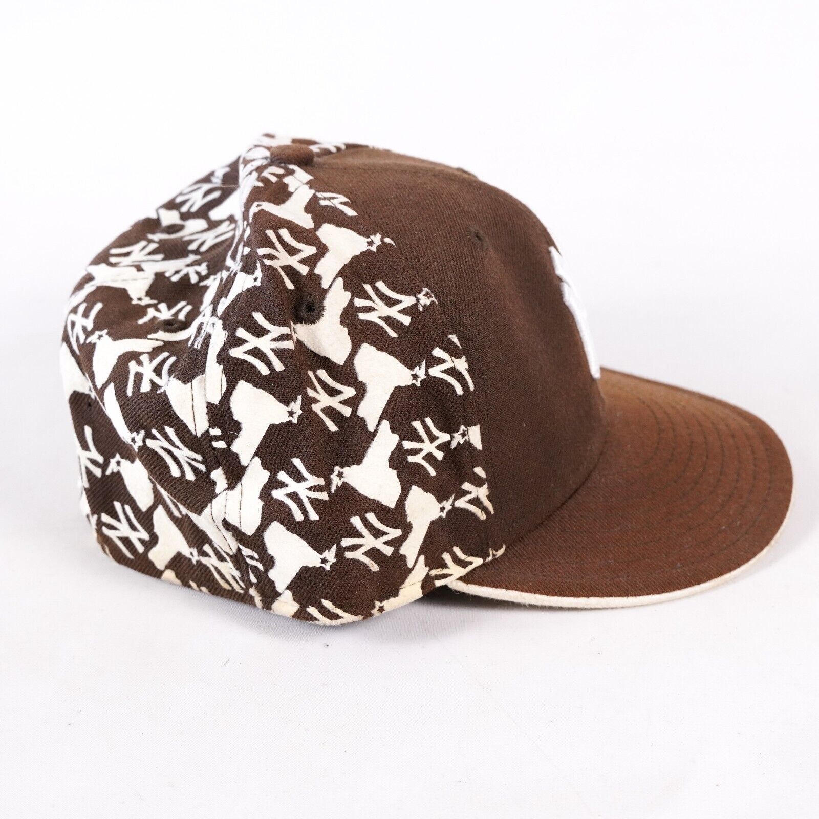 New Era New Era MLB Team New York Yankees Fitted Hat Cap Visor Brown Size ONE SIZE - 3 Thumbnail