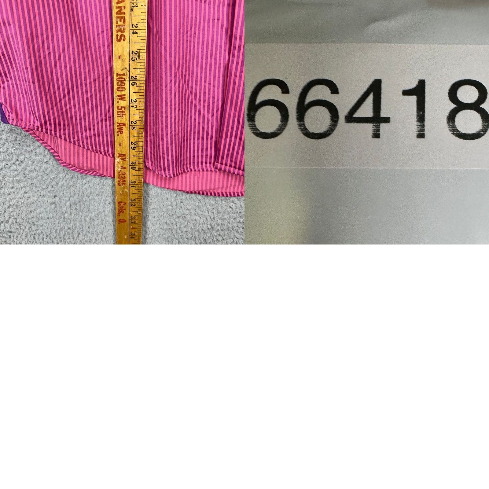 Robert Graham Robert Graham Dress Shirt Mens 16-41 Pink Purple Striped Flip Cuff Barrel Cuff Long Sleeve Cotton Casual Formal Preppy Mens Regular Size L Size 42R - 8 Thumbnail