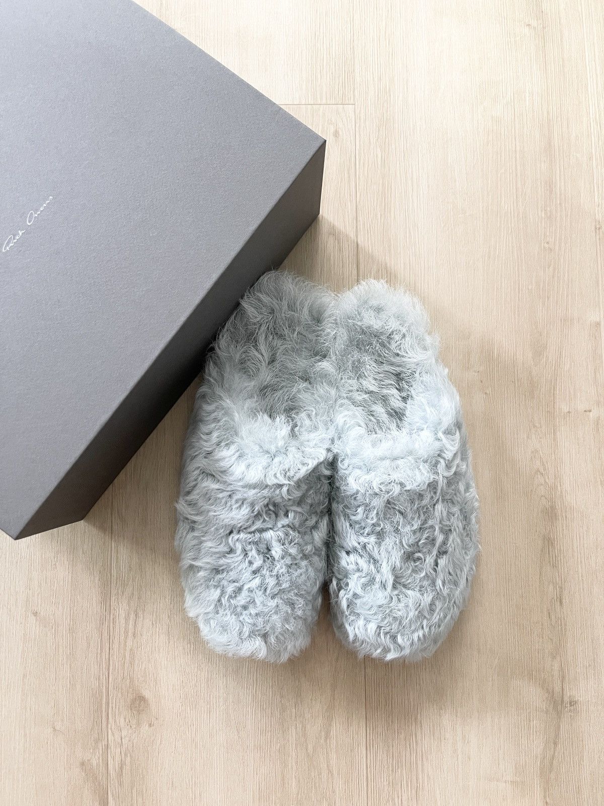 Rick Owens STEAL! Rick Owens Shearling Mules Blue Size US 7 / EU 40 - 7 Thumbnail