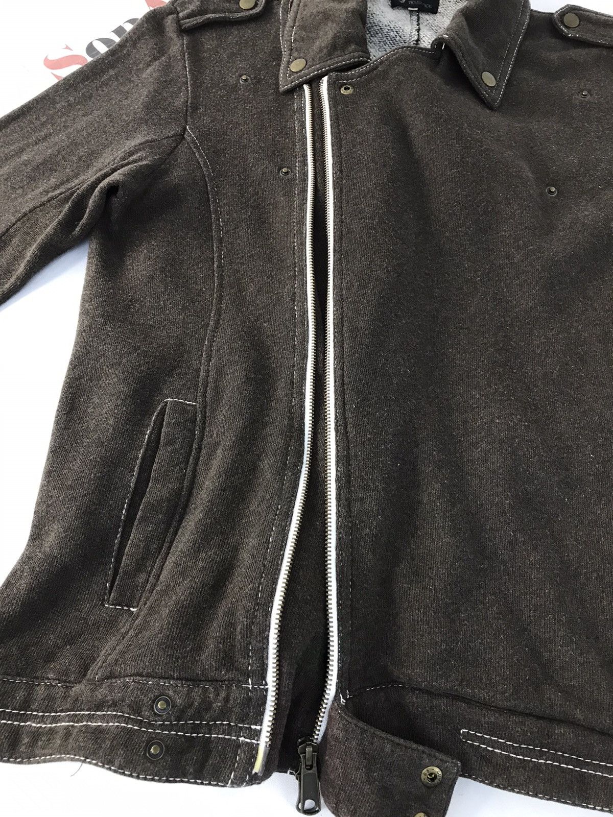 Japanese Brand × Vintage Vintage Sweaters Tk Mixpice Design Motorcyle Zipper Style Size US M / EU 48-50 / 2 - 6 Thumbnail