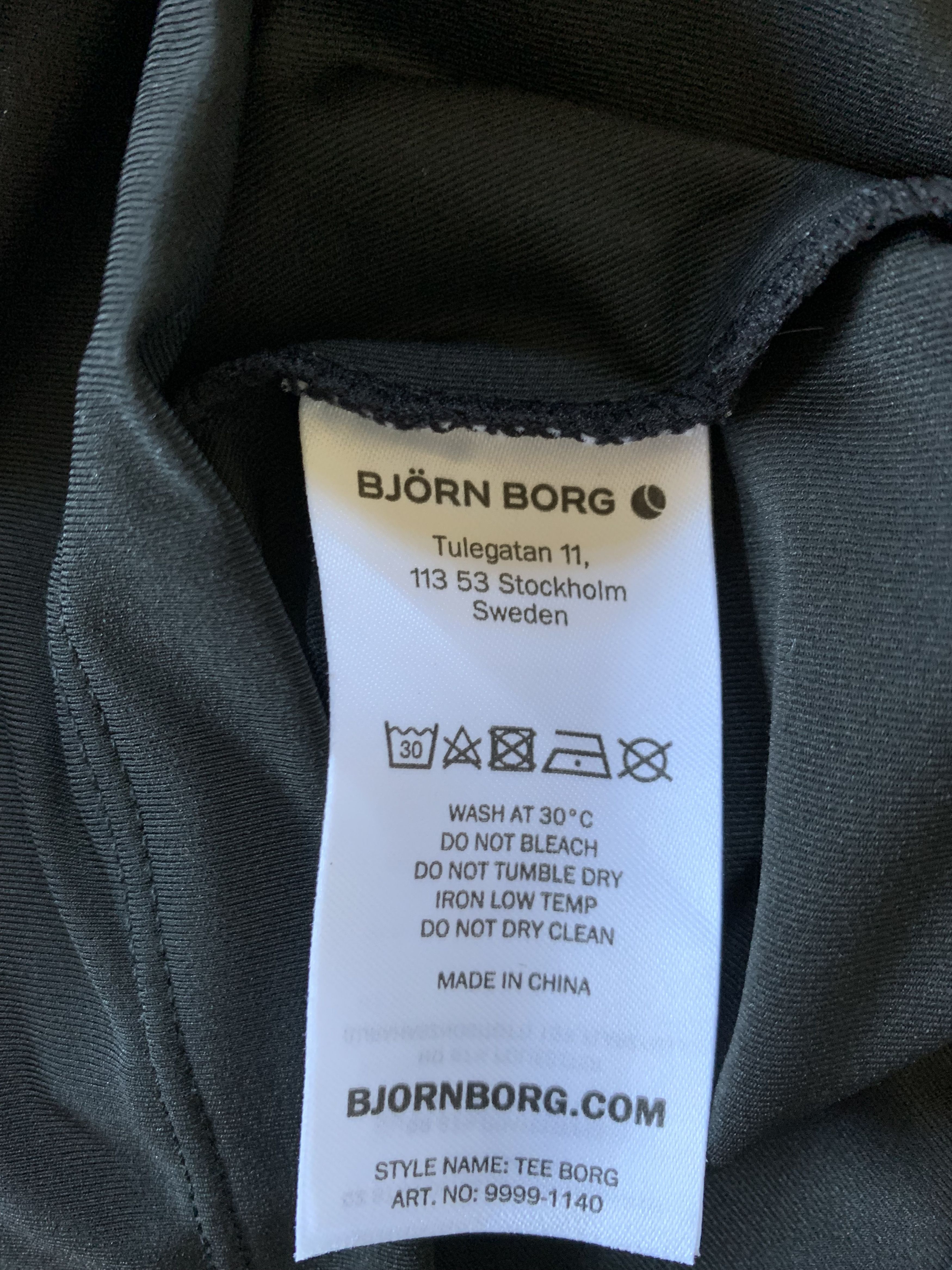 Bjorn Borg Bjorn Borg Black Training Running T Shirt Size US M / EU 48-50 / 2 - 6 Thumbnail