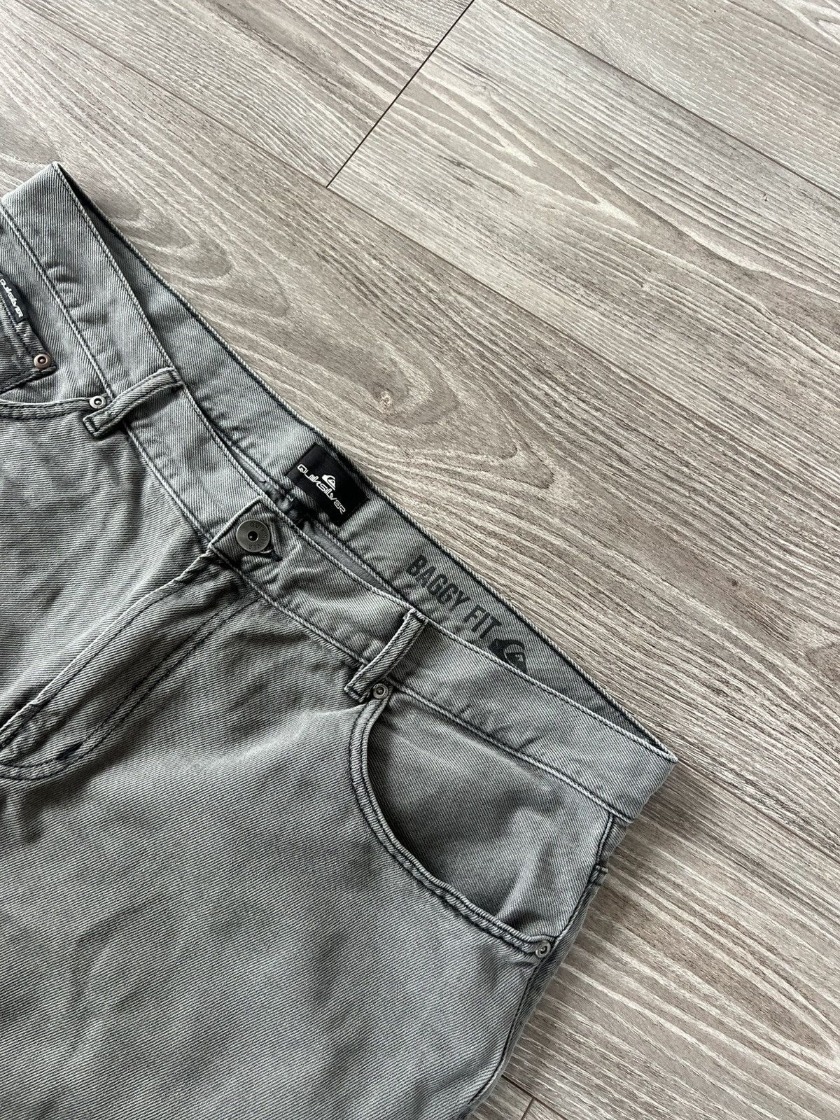 Quiksilver Archival Sk8 Quicksilver Opium Gray Baggy Jeans Shorts Size US 40 / EU 56 - 11 Thumbnail