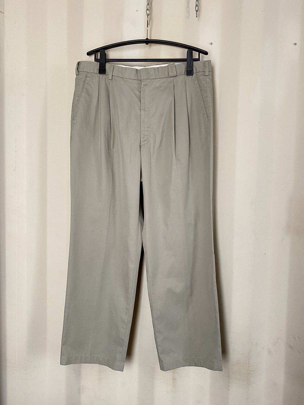 Yves Saint Laurent YVES SAINT LAURENT YSL Men Grey Formal Trousers Pants Size US 35 - 11 Thumbnail