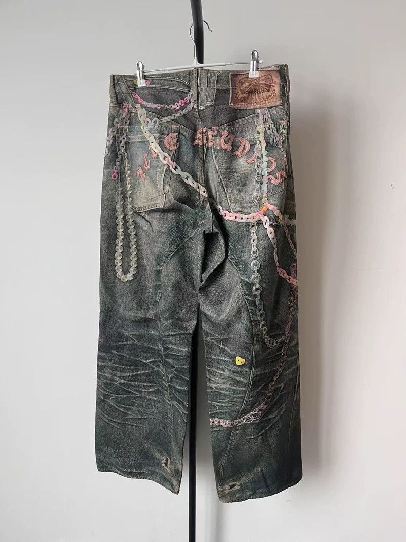 Acne Studios Acne Studios size:48 Candy chain printed jeans Size 31" - 2 Thumbnail