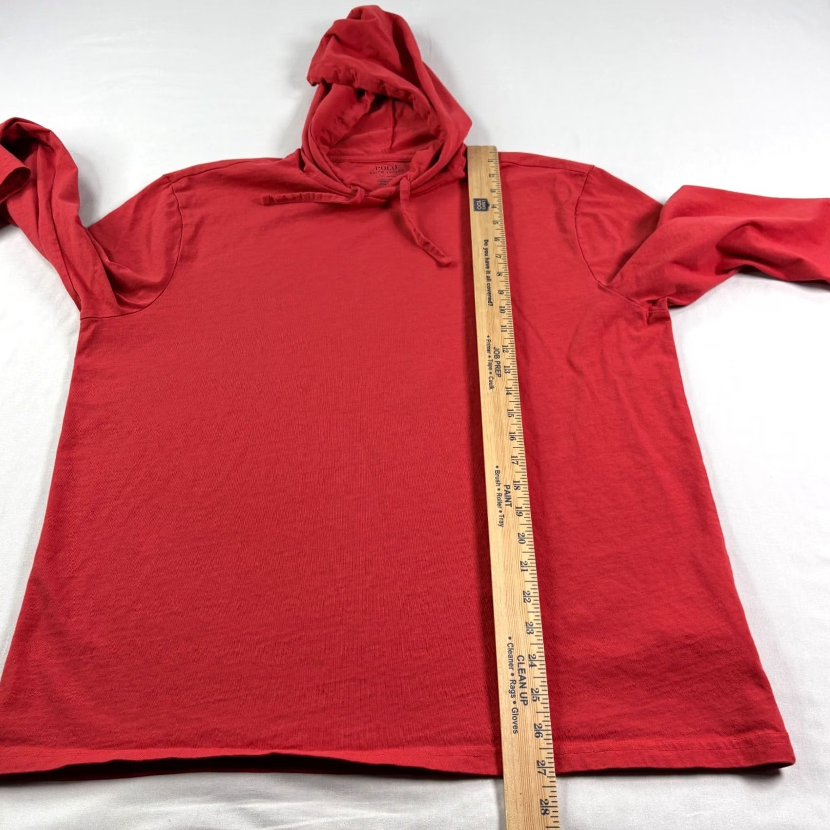 Polo Ralph Lauren Polo Ralph Lauren Hoodie Mens Medium Red Lightweight Pullover Shirt Size US M / EU 48-50 / 2 - 6 Thumbnail
